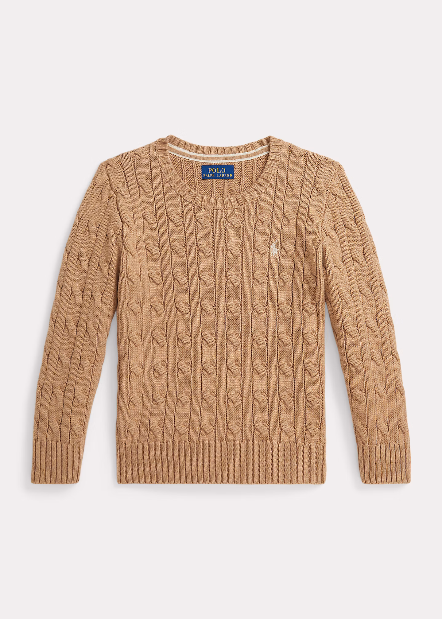 Baumwollpullover mit Zopfmuster - RALPH LAUREN OUTLET