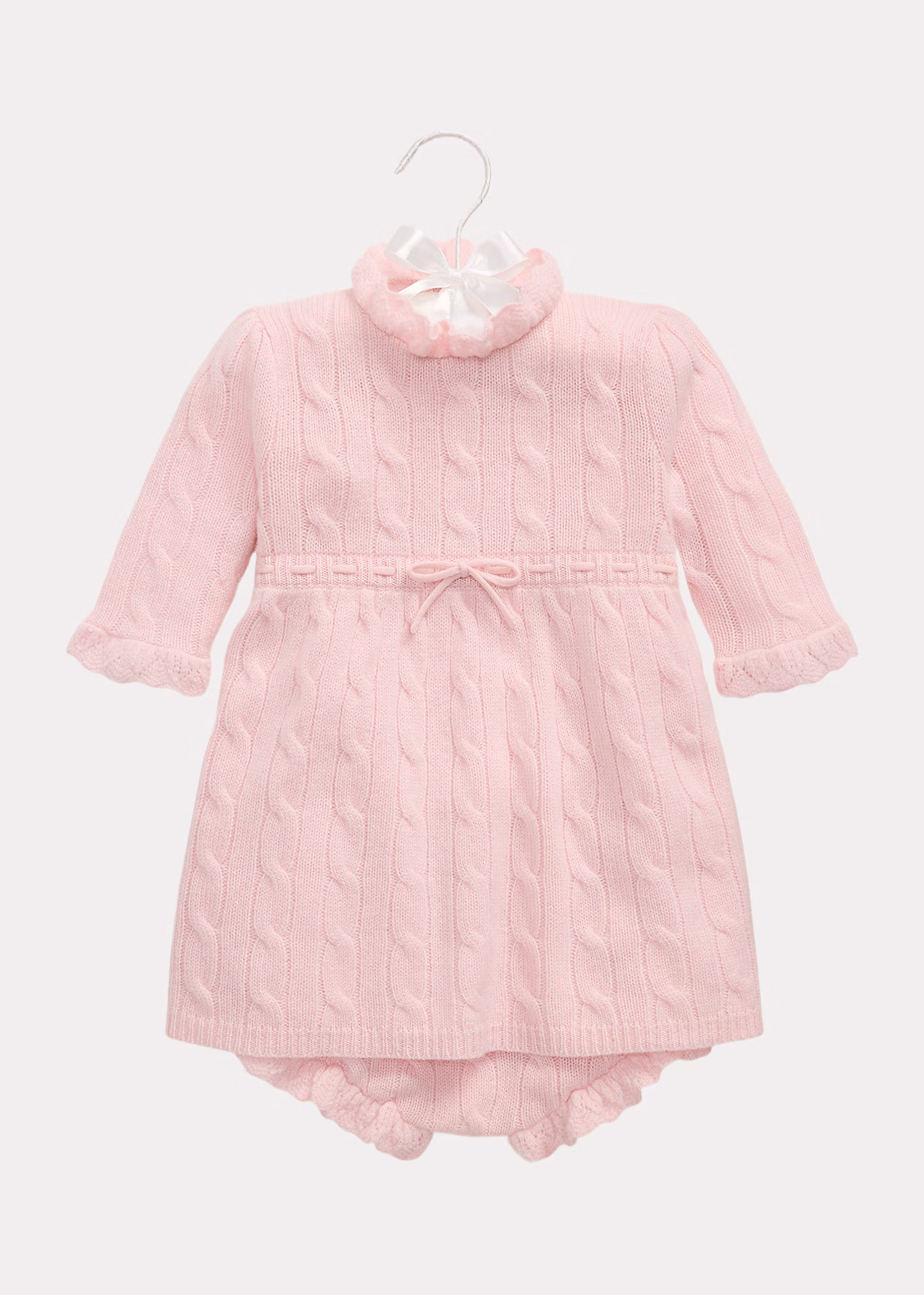 Kaschmirkleid und Höschen mit Zopfmuster - RALPH LAUREN OUTLET