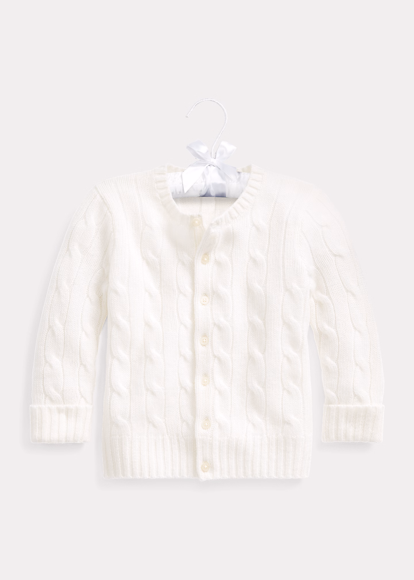 Kaschmirstrickjacke mit Zopfmuster - RALPH LAUREN OUTLET