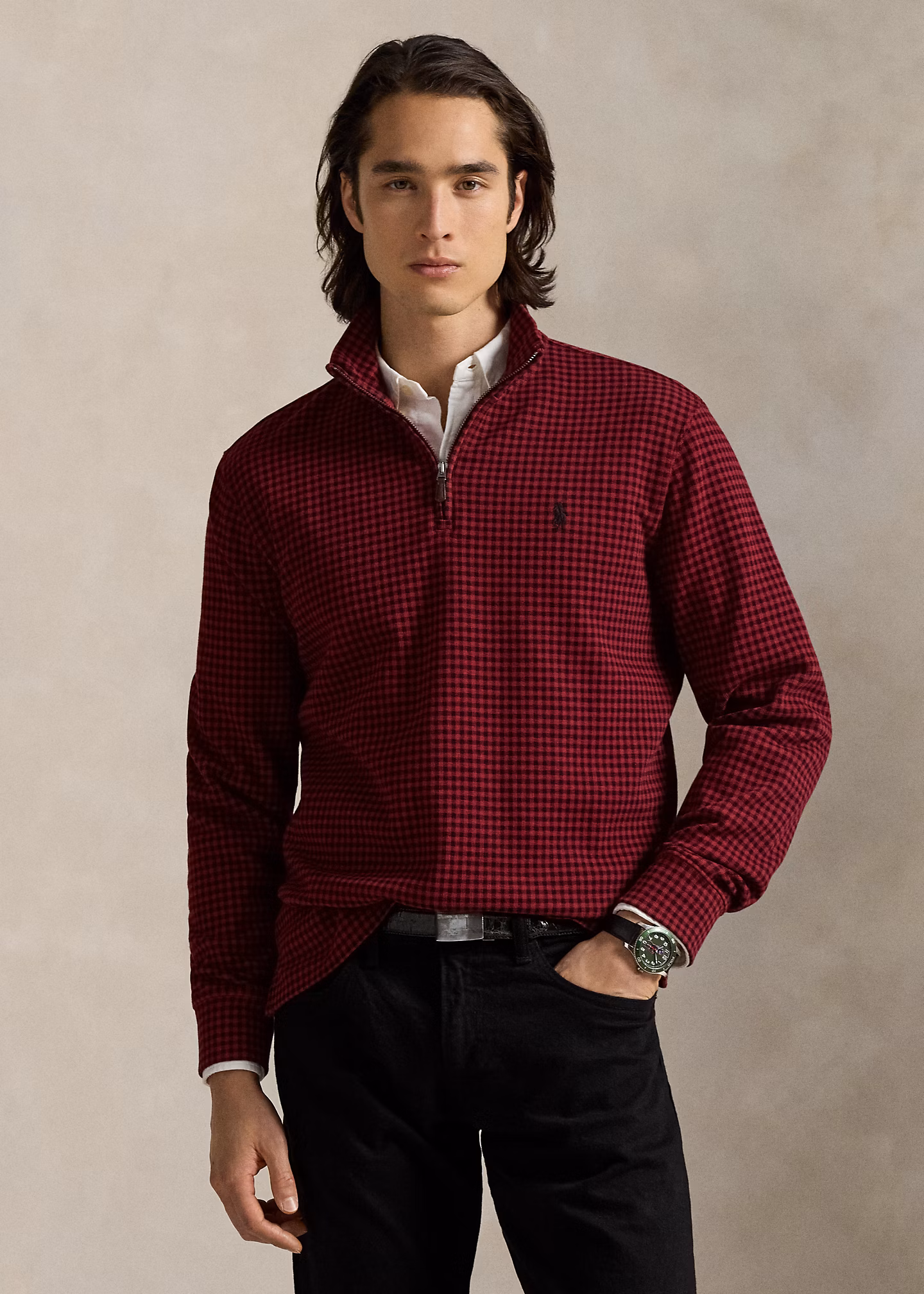 Karierter Estate-Rippenstrickpullover - RALPH LAUREN OUTLET