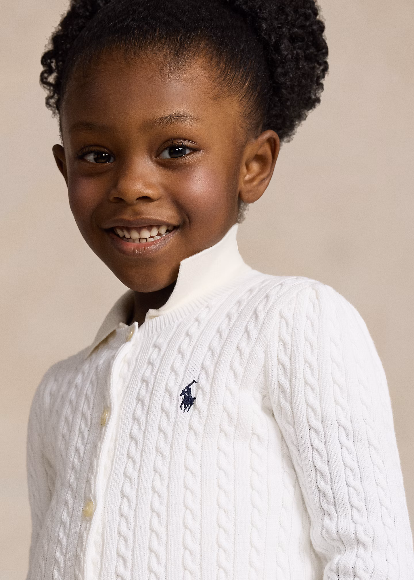 Baumwollcardigan mit Zopfmuster - RALPH LAUREN OUTLET