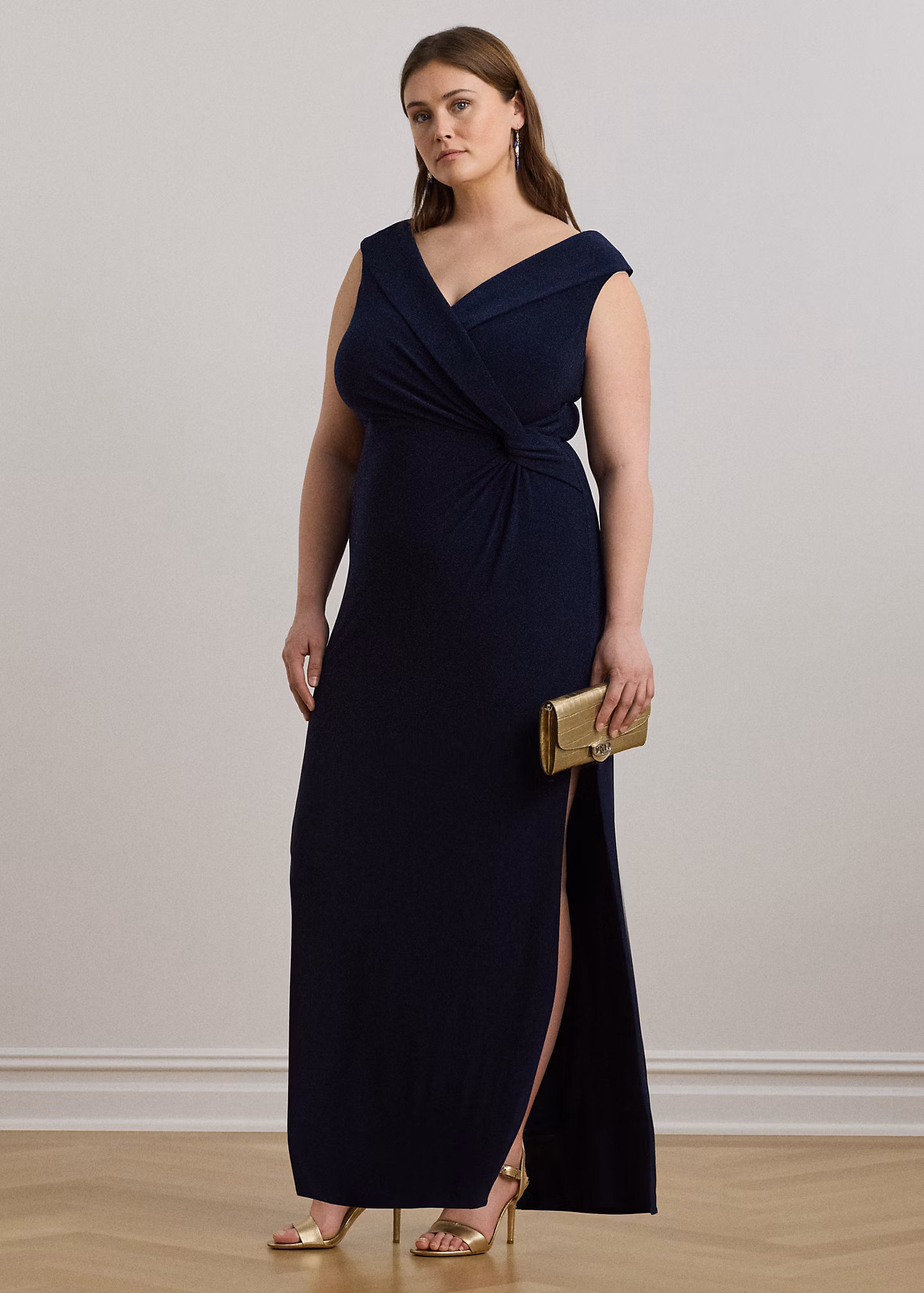 Schulterfreies Abendkleid aus Jersey - RALPH LAUREN OUTLET