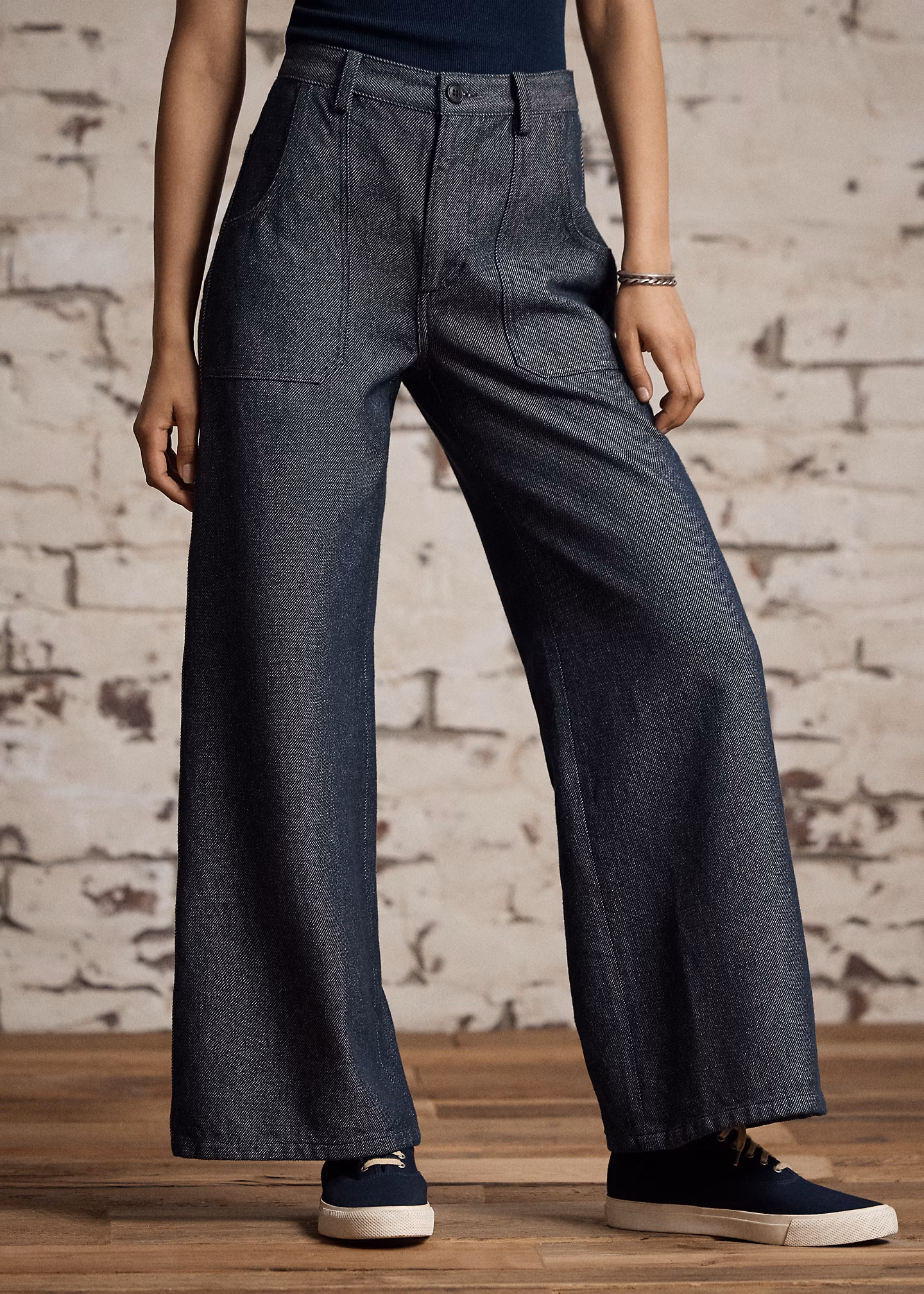 Denim Wide-Leg Trouser - RALPH LAUREN OUTLET