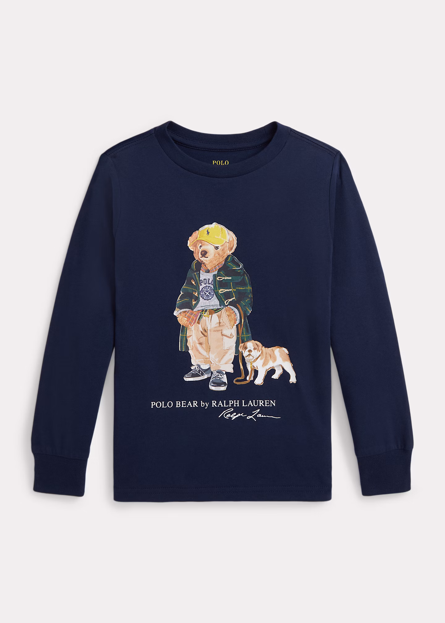 Langarm-T-Shirt mit Polo Bear - RALPH LAUREN OUTLET