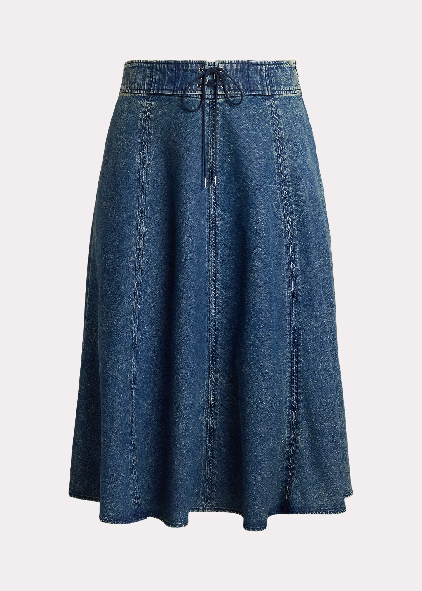 Denim-Midirock mit Tunnelzug - RALPH LAUREN OUTLET