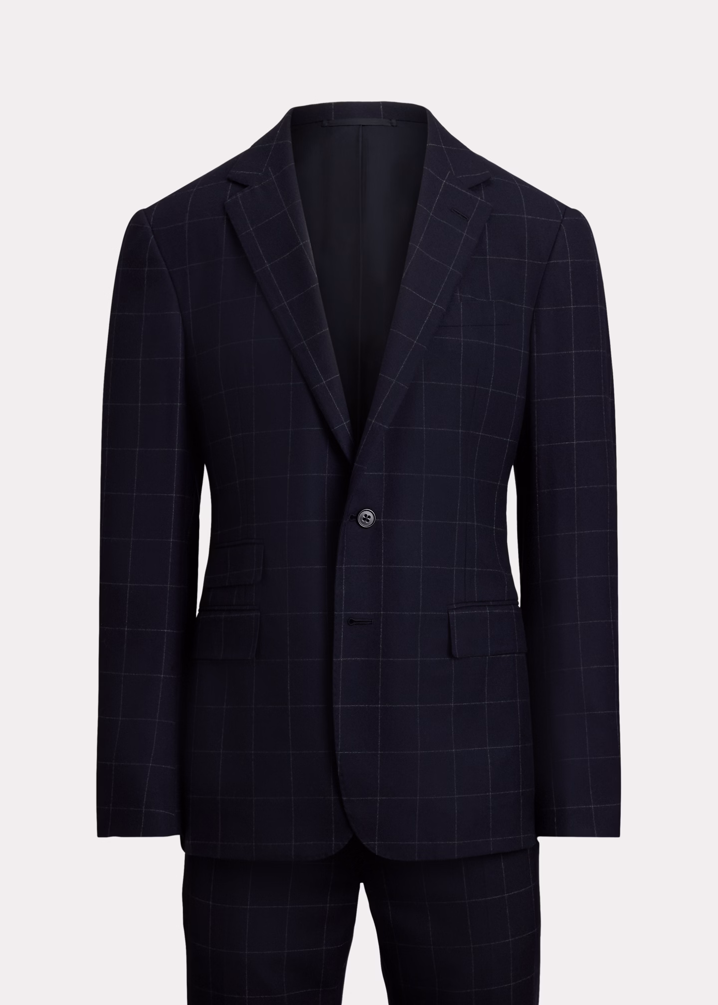 Handgefertigter Windowpane-Anzug Kent - RALPH LAUREN OUTLET