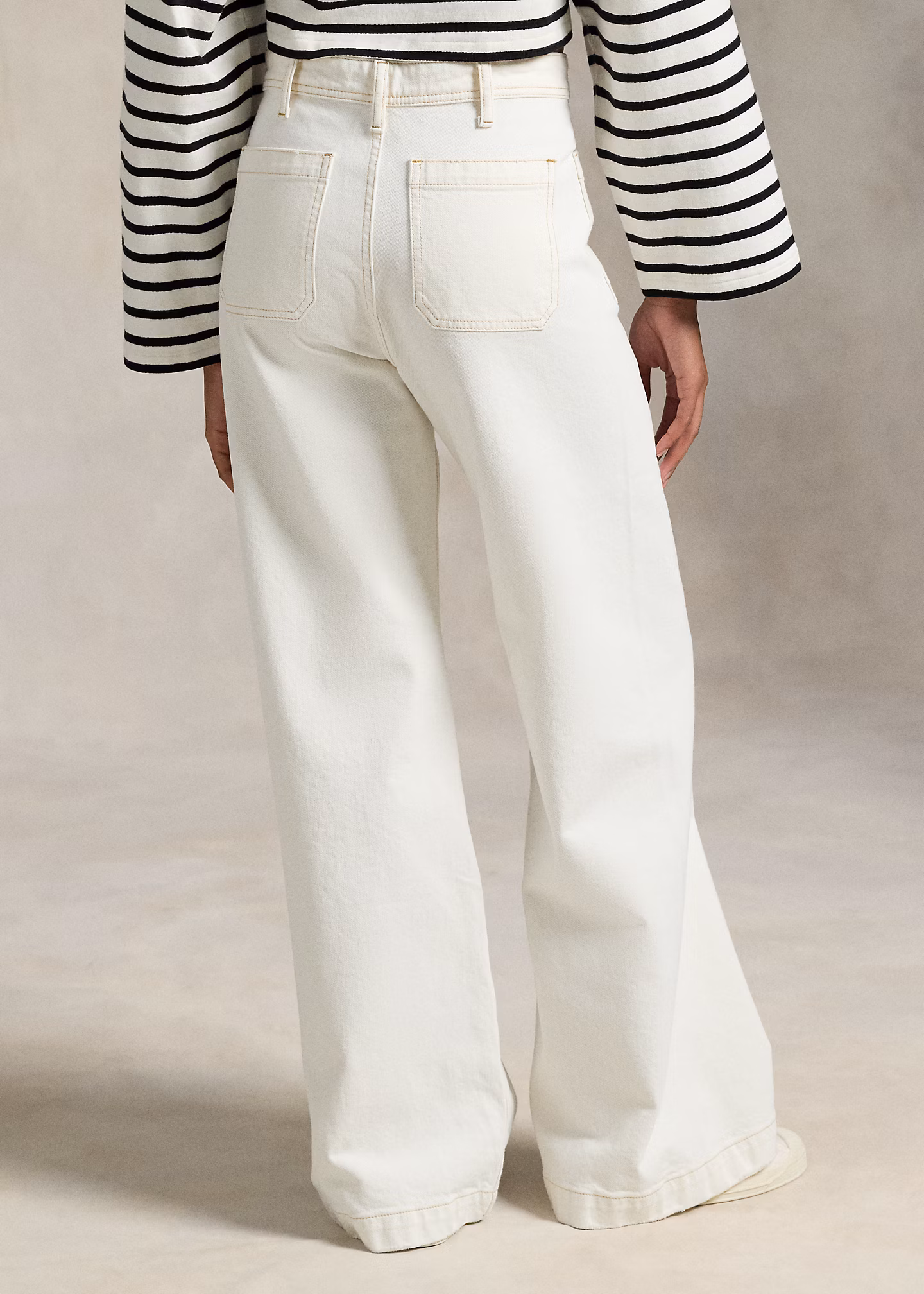 Denim-Matrosenhose mit weitem Bein - RALPH LAUREN OUTLET