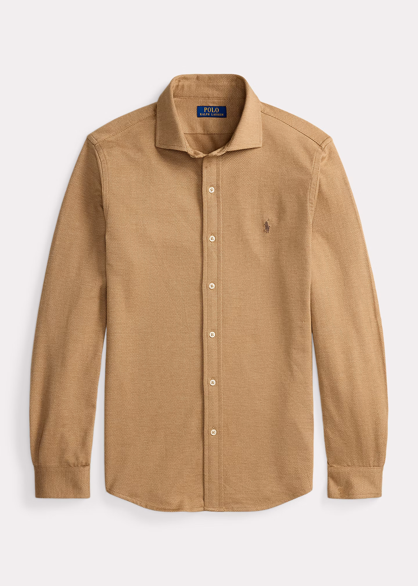 Fischgrat-Hemd mit gespreiztem Kragen - RALPH LAUREN OUTLET