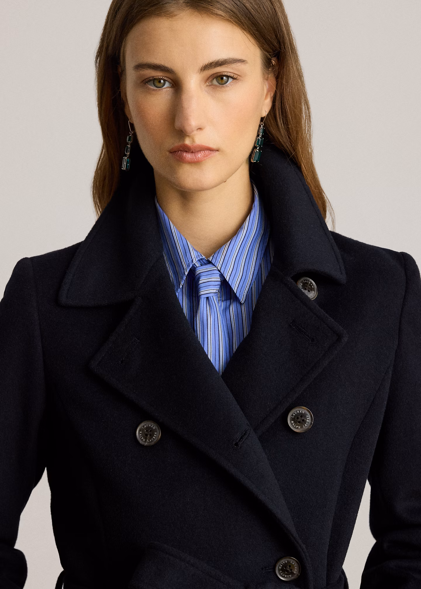 Zweireihiger Mantel mit Gürtel - RALPH LAUREN OUTLET