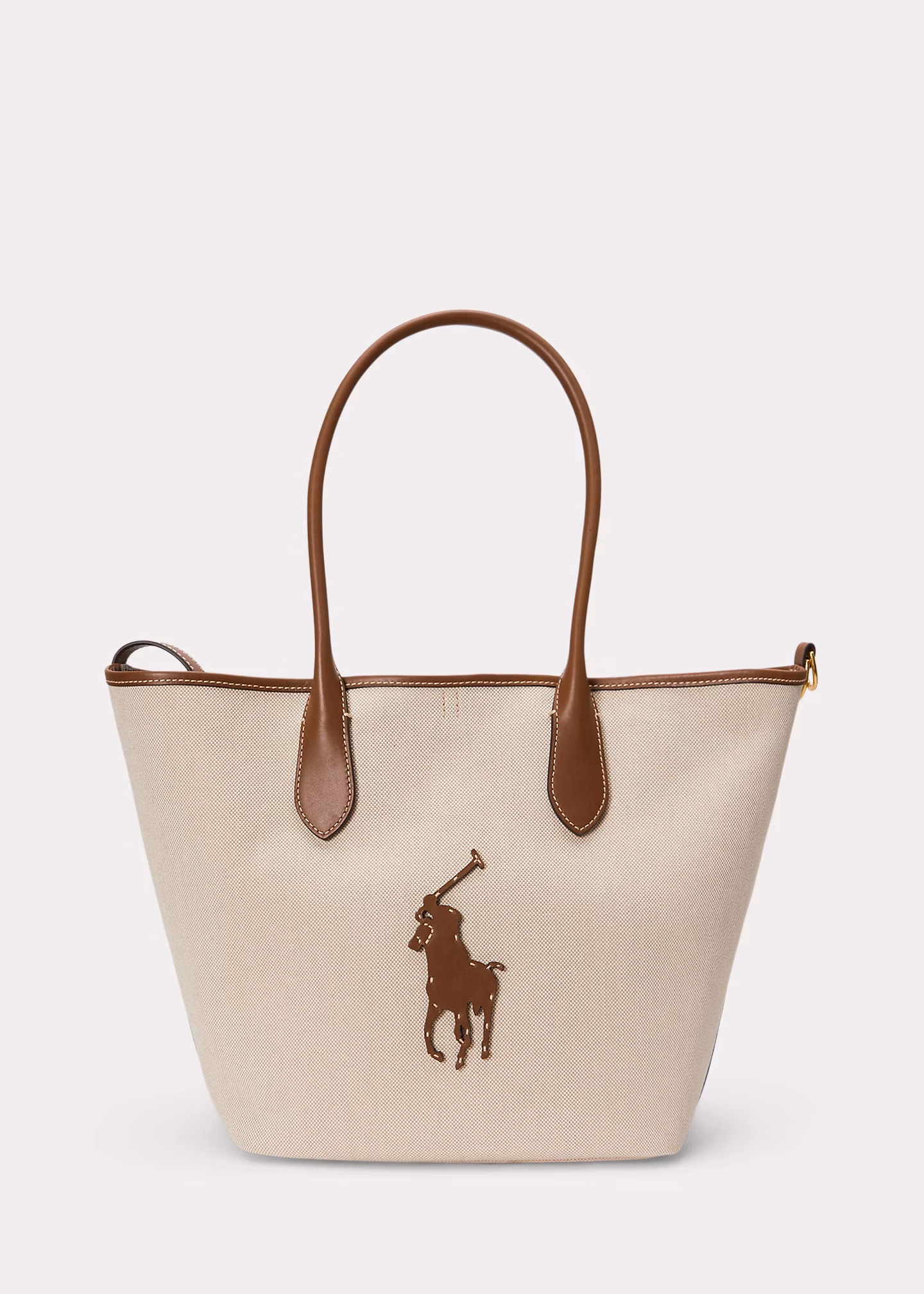 Tasche Bellport aus Leder und Segeltuch - RALPH LAUREN OUTLET