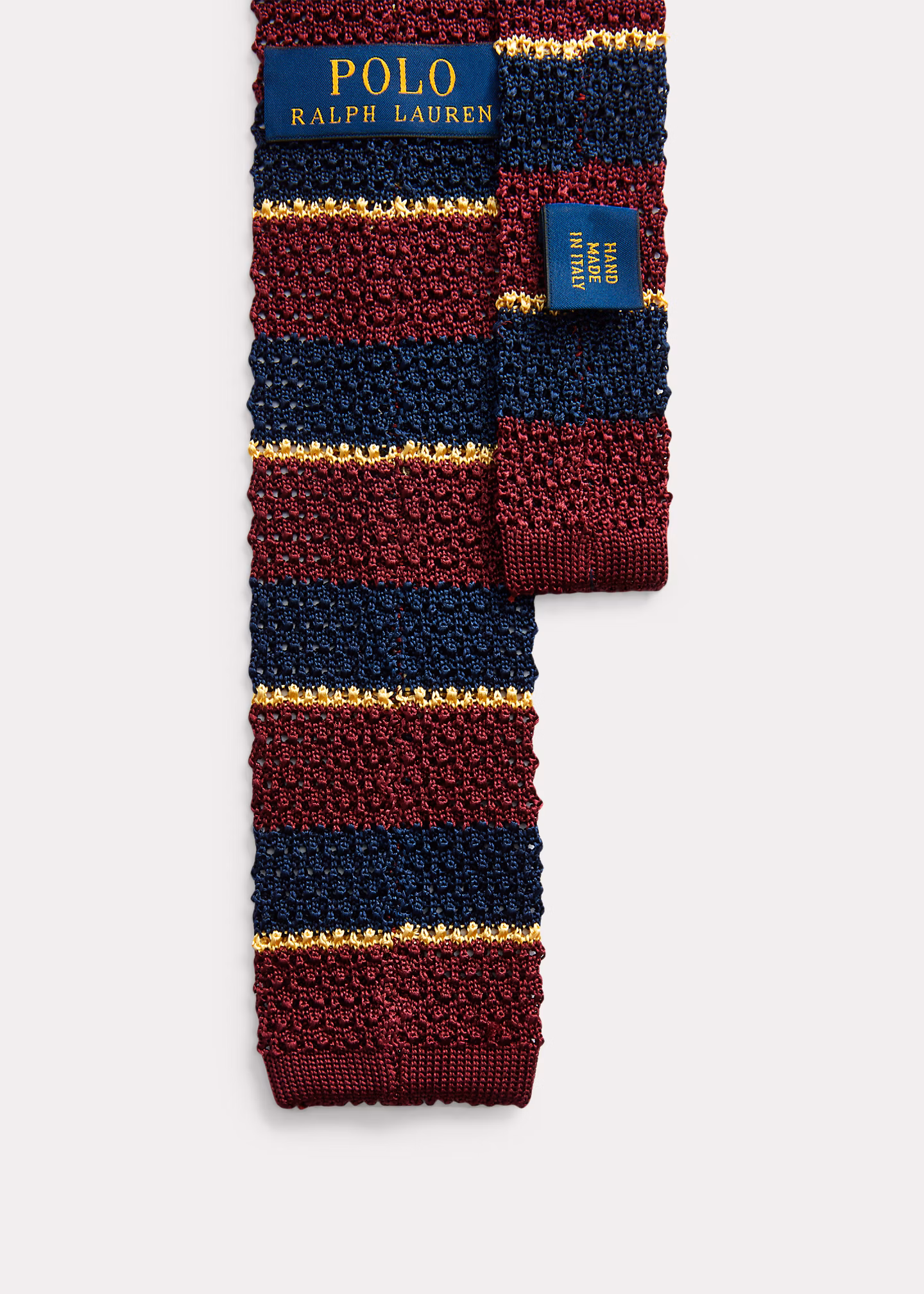 Gestreifte Strickkrawatte aus Seide - RALPH LAUREN OUTLET