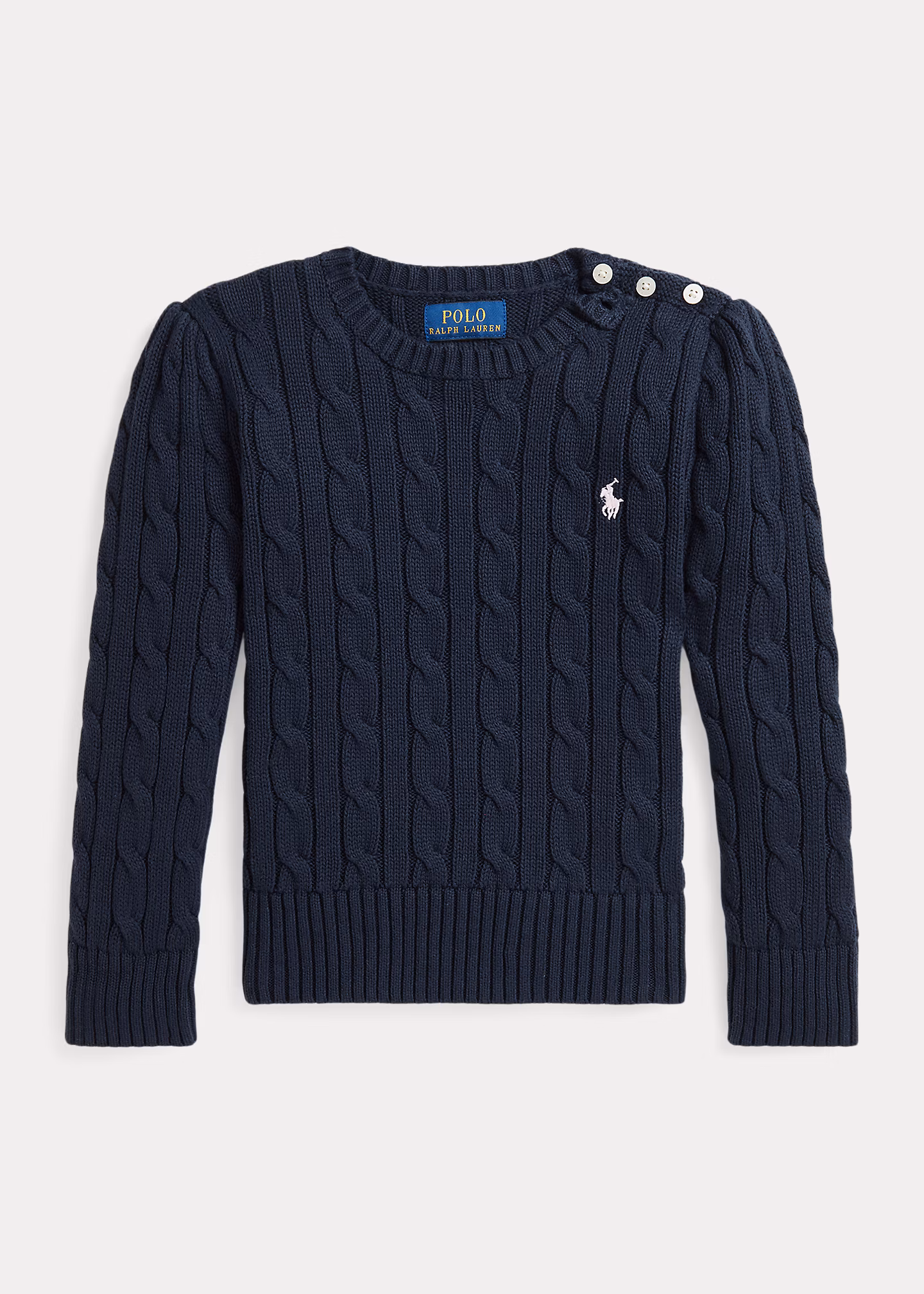 Baumwollpullover mit Zopfmuster - RALPH LAUREN OUTLET