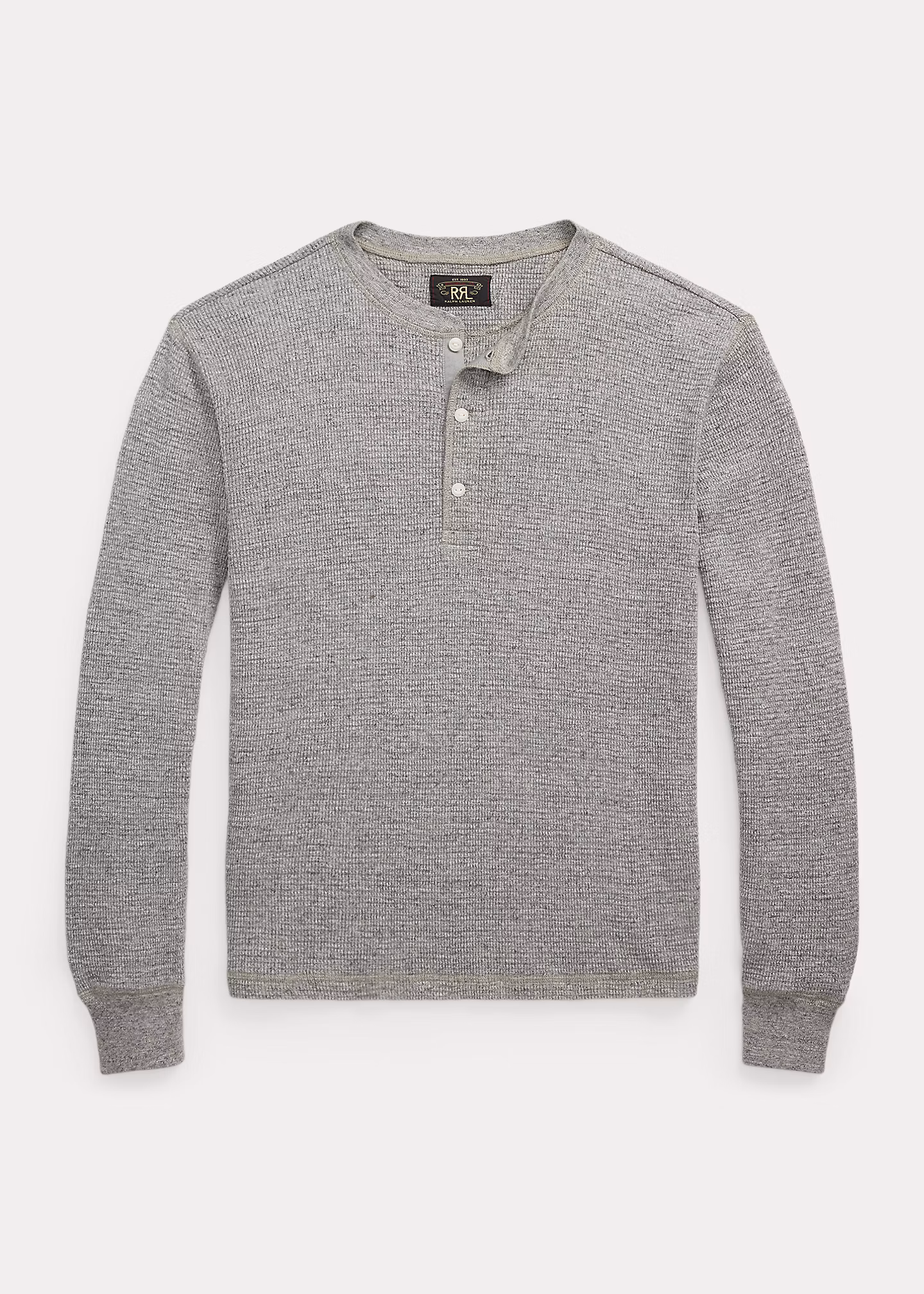 Gefärbtes Henley aus Waffelpiqué - RALPH LAUREN OUTLET