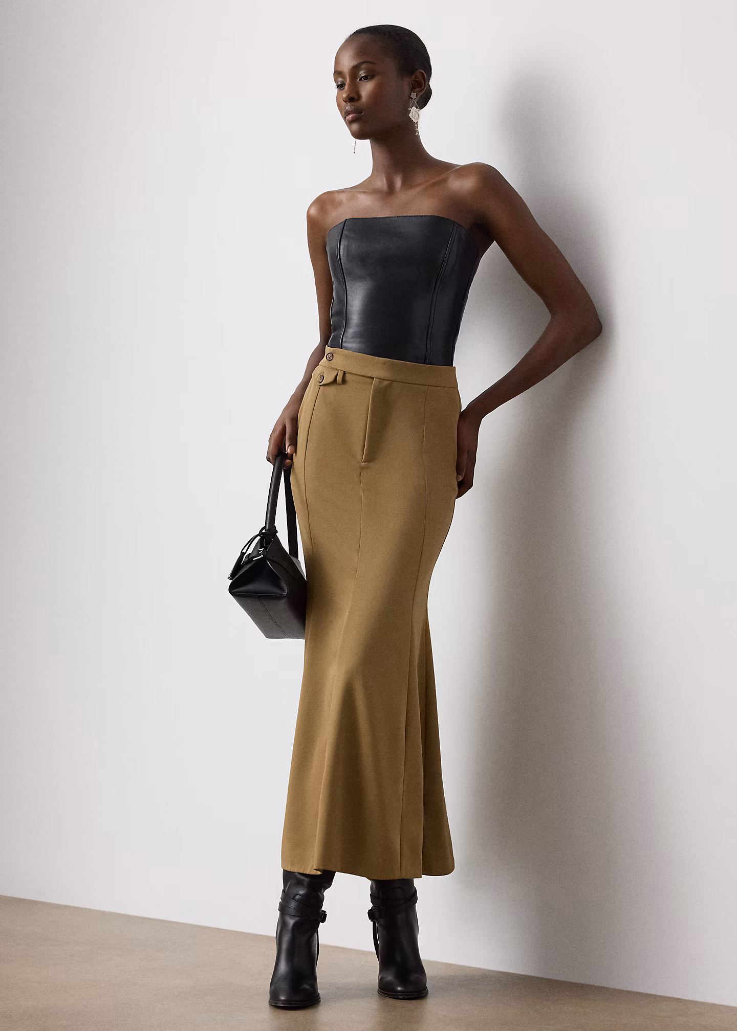 Rock Teyanna aus Wollgabardine - RALPH LAUREN OUTLET