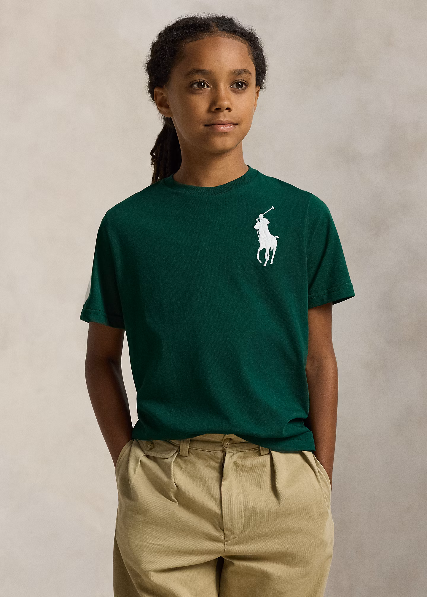 T-Shirt aus Baumwolljersey mit Big Pony - RALPH LAUREN OUTLET