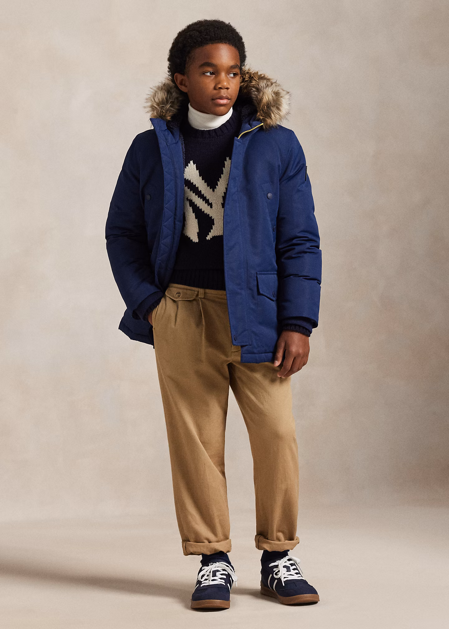 Daunenparka mit Kunstpelzbesatz - RALPH LAUREN OUTLET