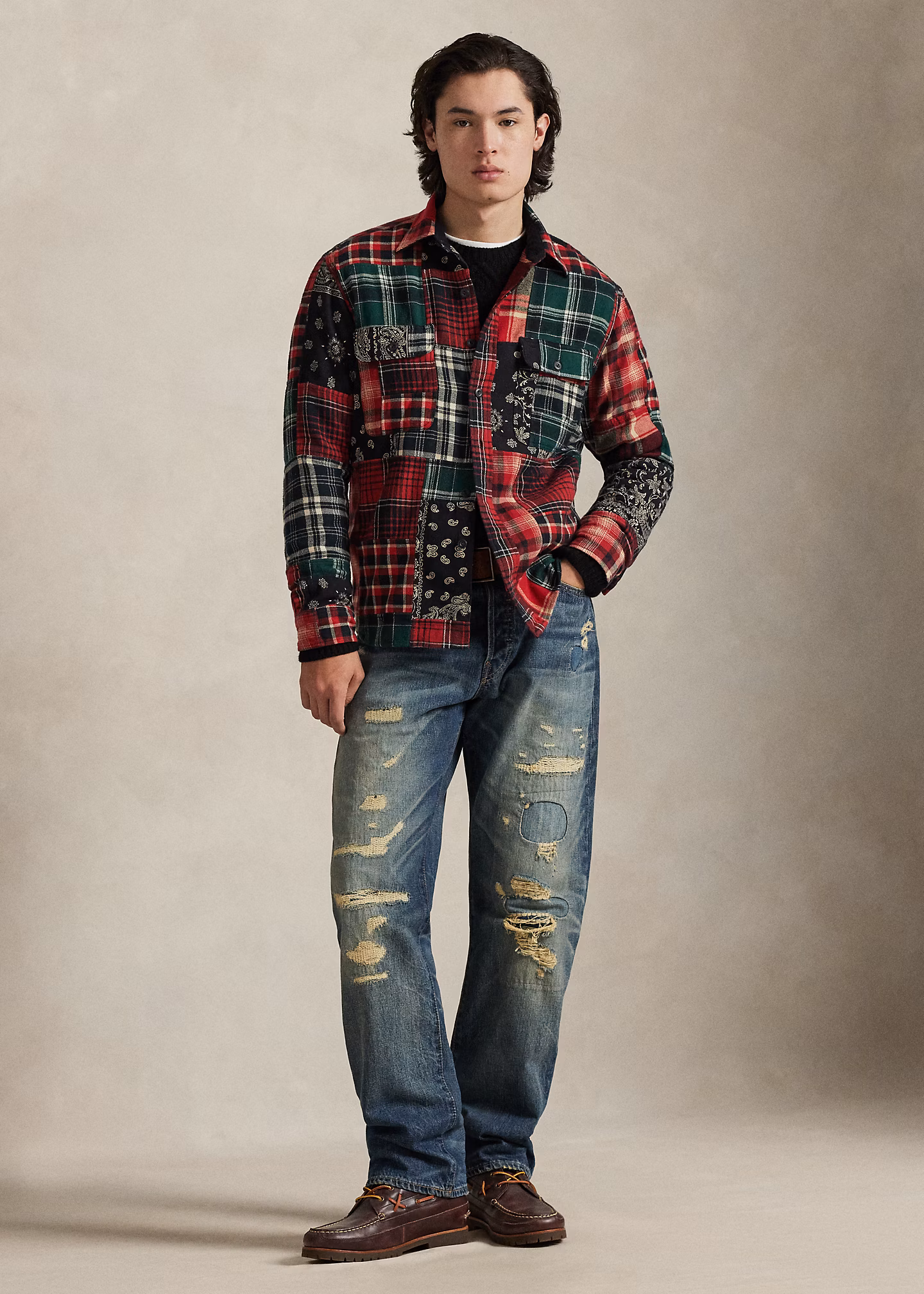 Classic-Fit Flanell-Arbeitshemd - RALPH LAUREN OUTLET