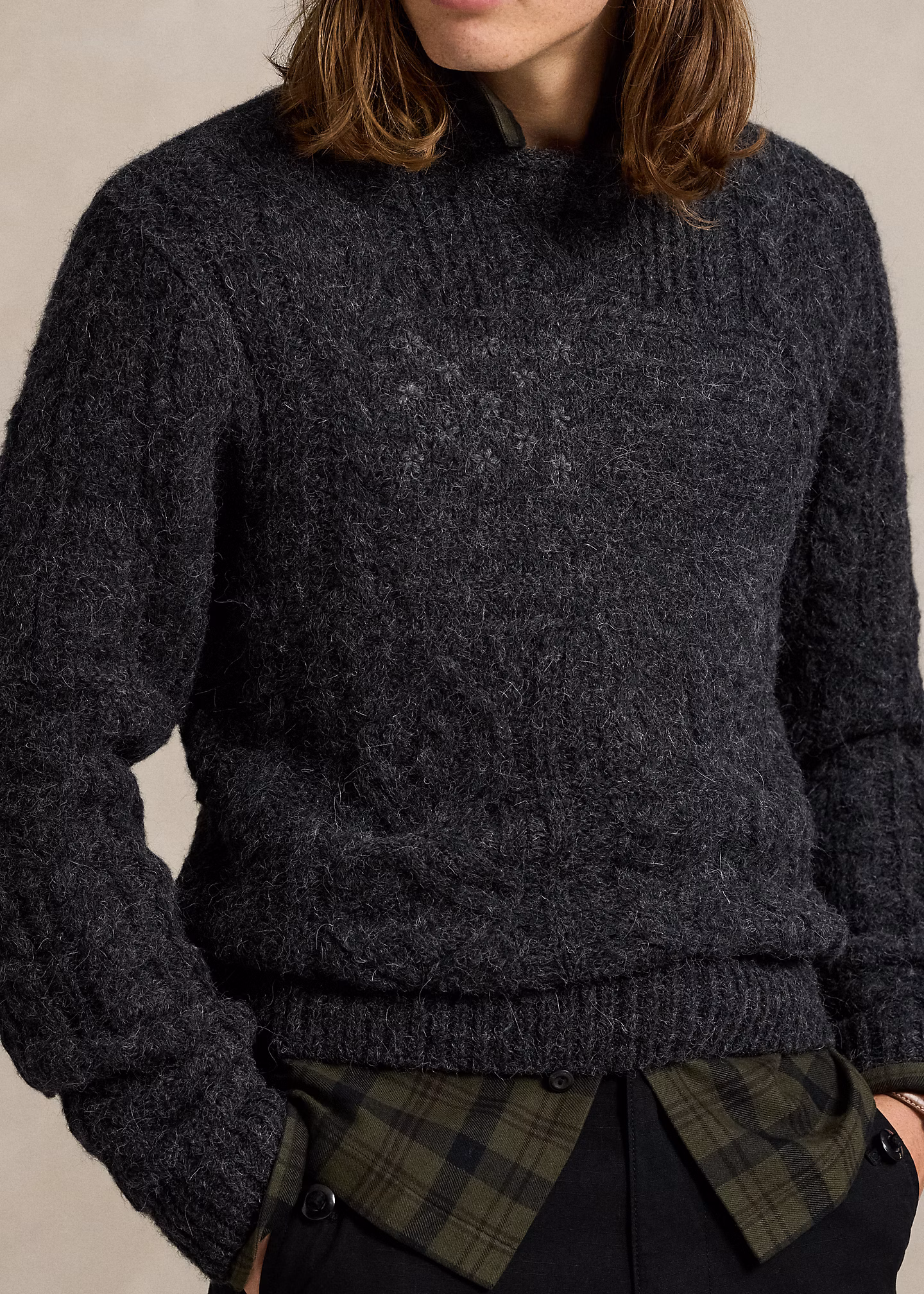 Aran-Strickpullover mit US-Flagge - RALPH LAUREN OUTLET