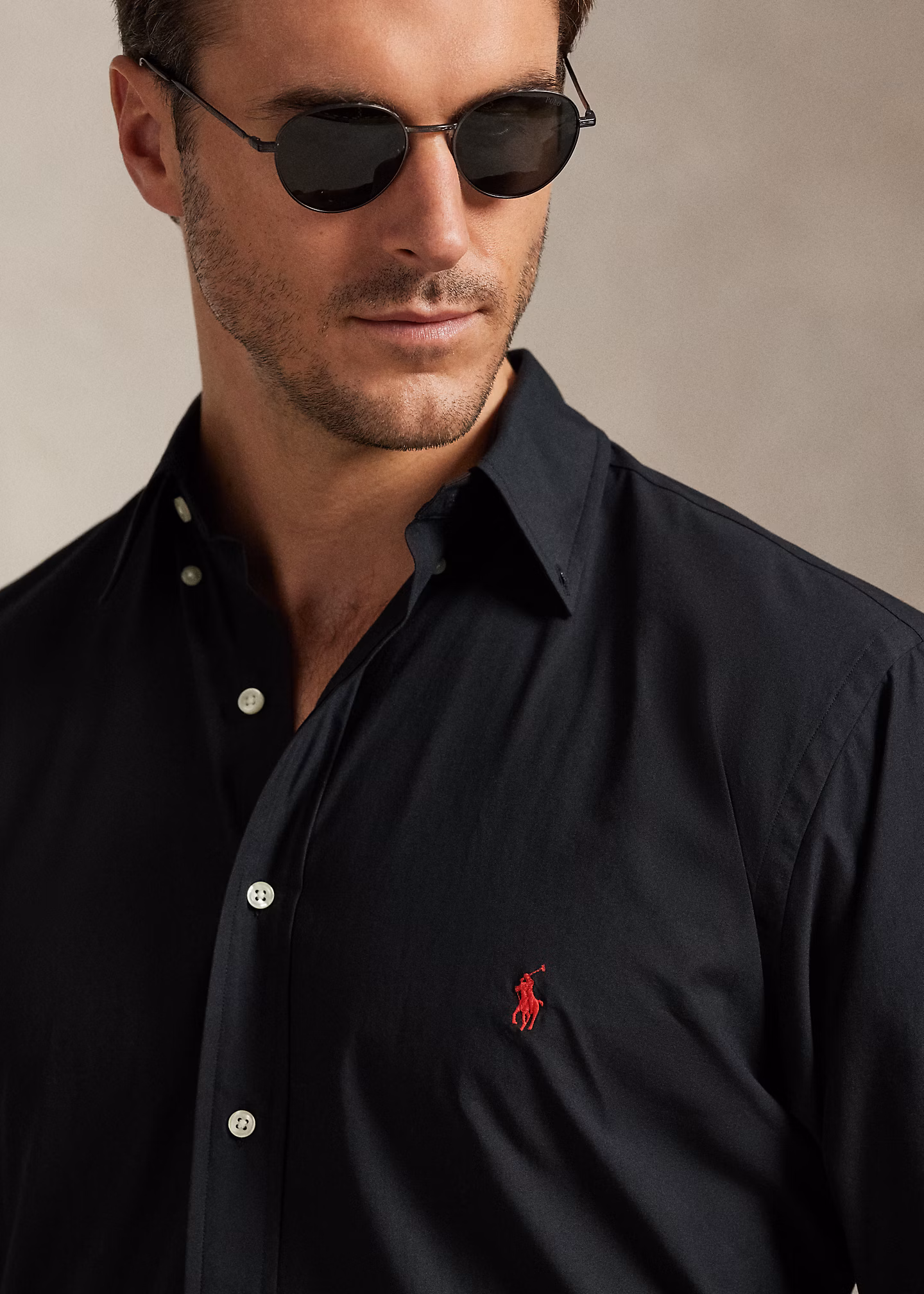 Bluse aus Stretchpopeline - RALPH LAUREN OUTLET