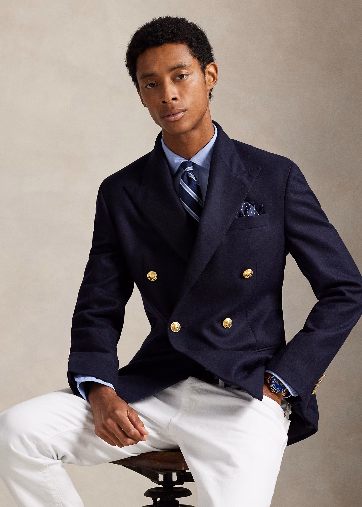 Classic-Fit Fil-à-Fil-Hemd - RALPH LAUREN OUTLET