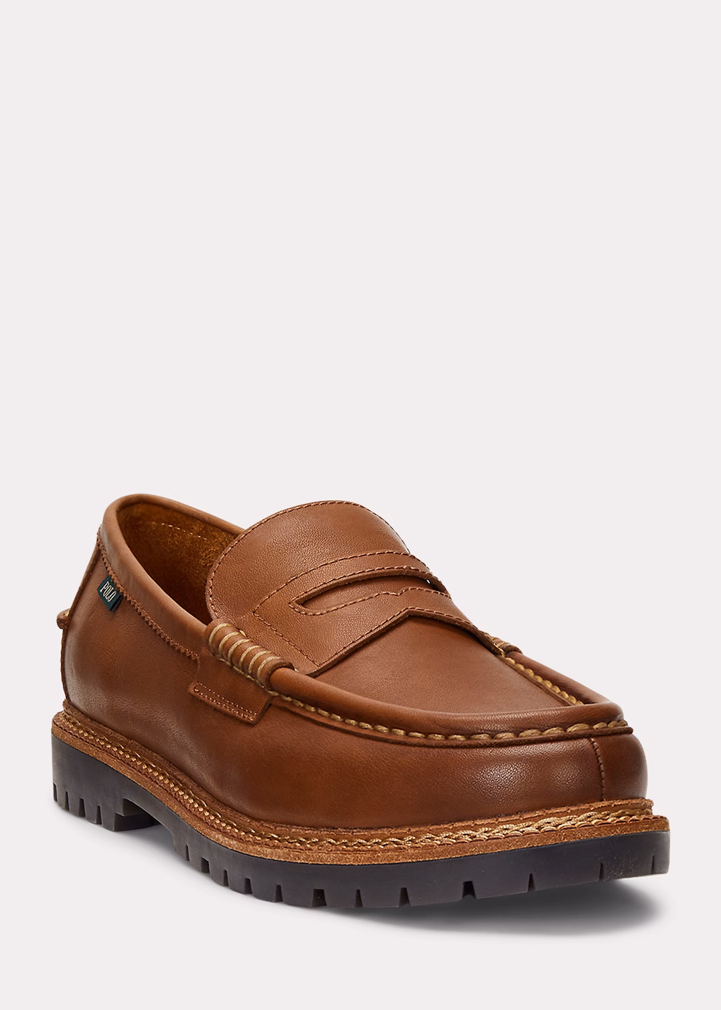 Leder-Pennyloafer Jett mit Profilsohle - RALPH LAUREN OUTLET