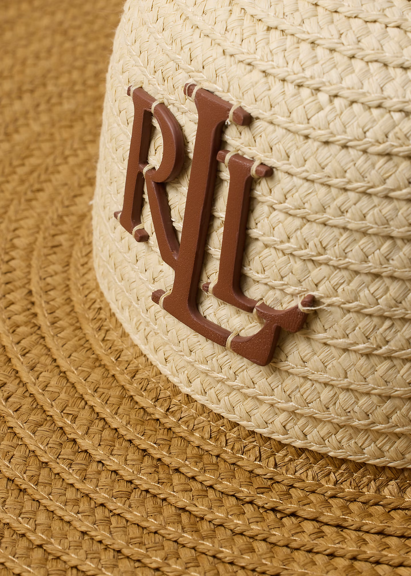 Zweifarbiger Sonnenhut aus Stroh - RALPH LAUREN OUTLET