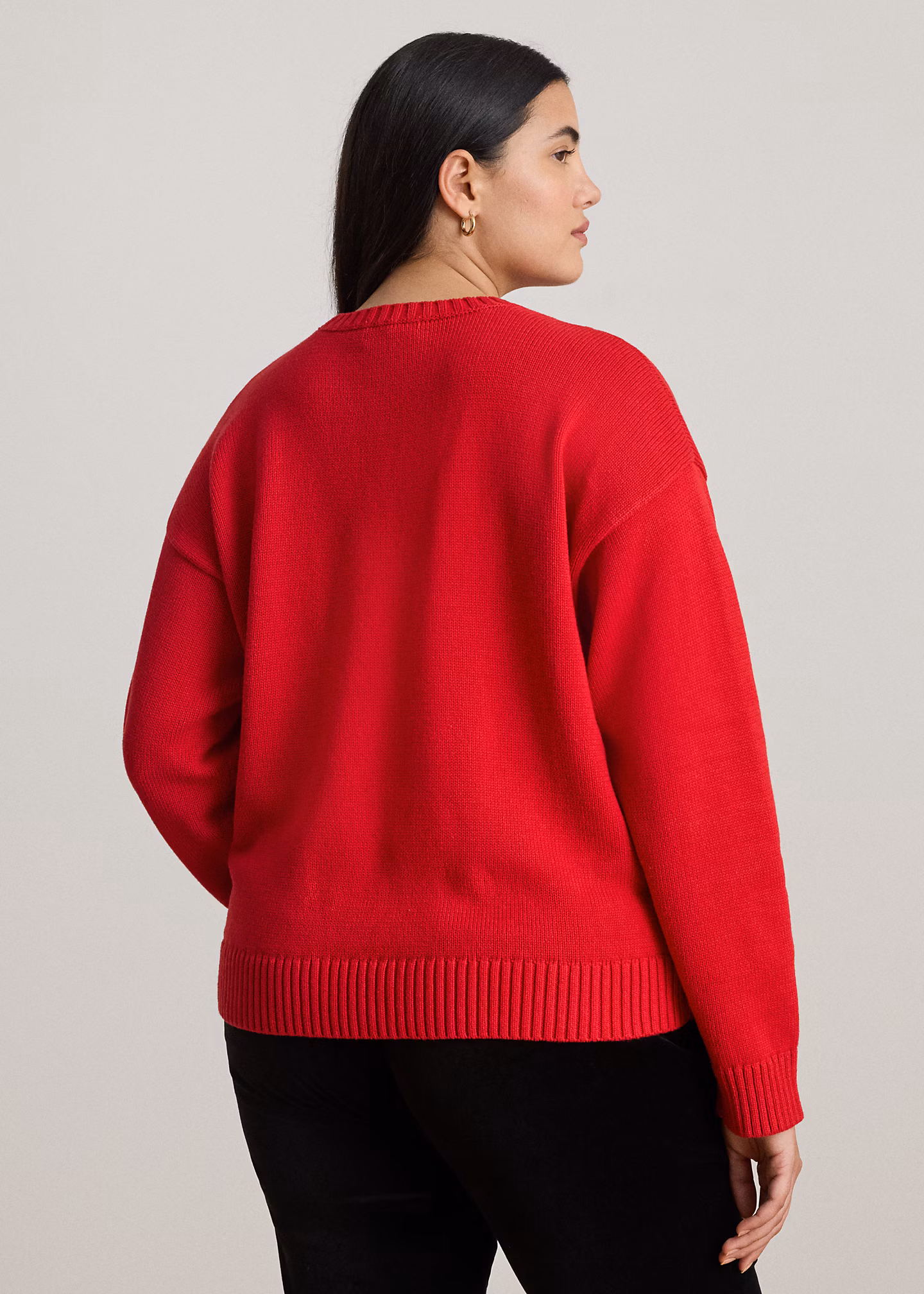 Baumwollpullover mit Foxhound-Intarsie - RALPH LAUREN OUTLET