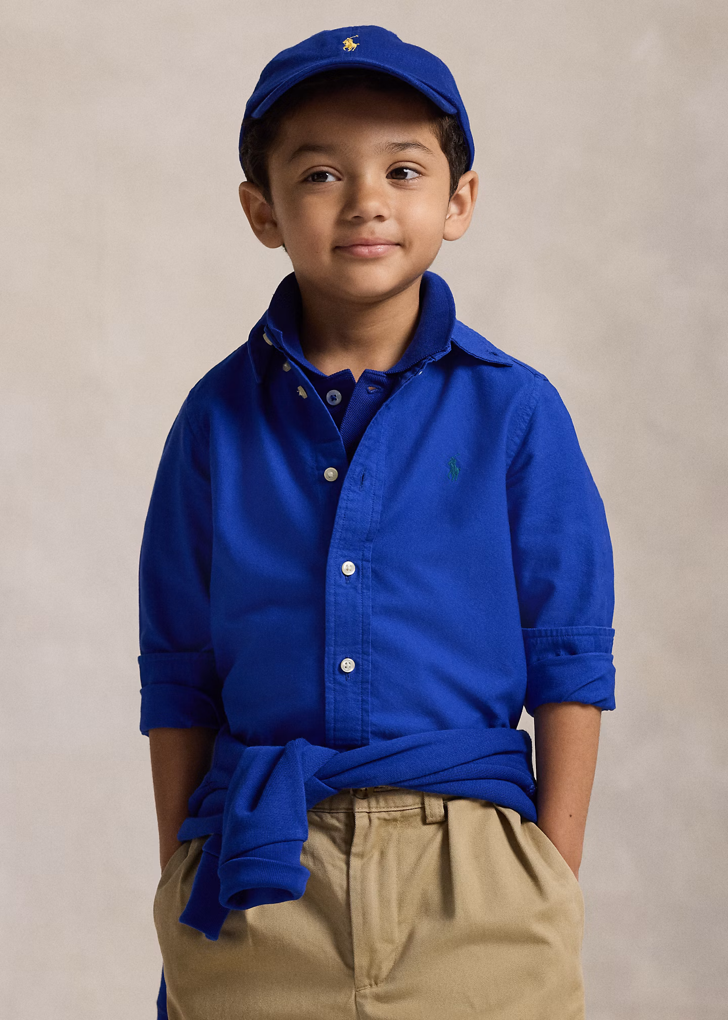 Gefärbtes Hemd aus Baumwolloxford - RALPH LAUREN OUTLET