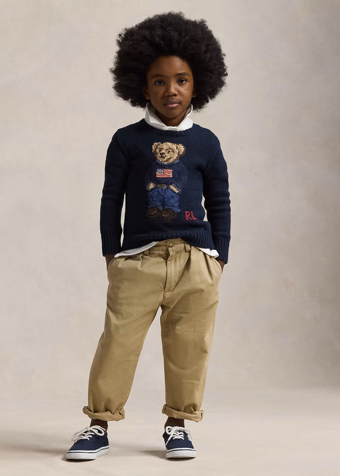 Baumwollpullover mit Polo Bear - RALPH LAUREN OUTLET