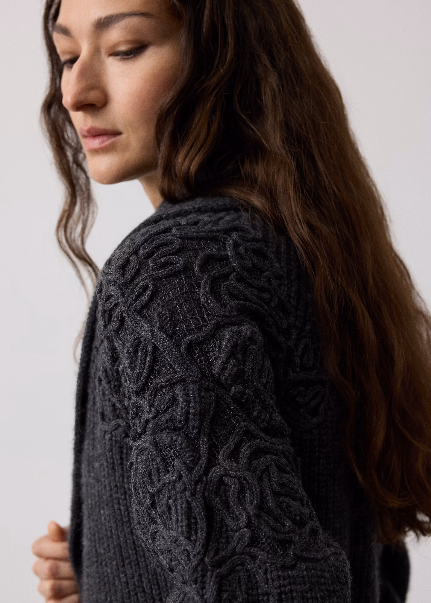 Bestickte Strickjacke mit Schalkragen - RALPH LAUREN OUTLET