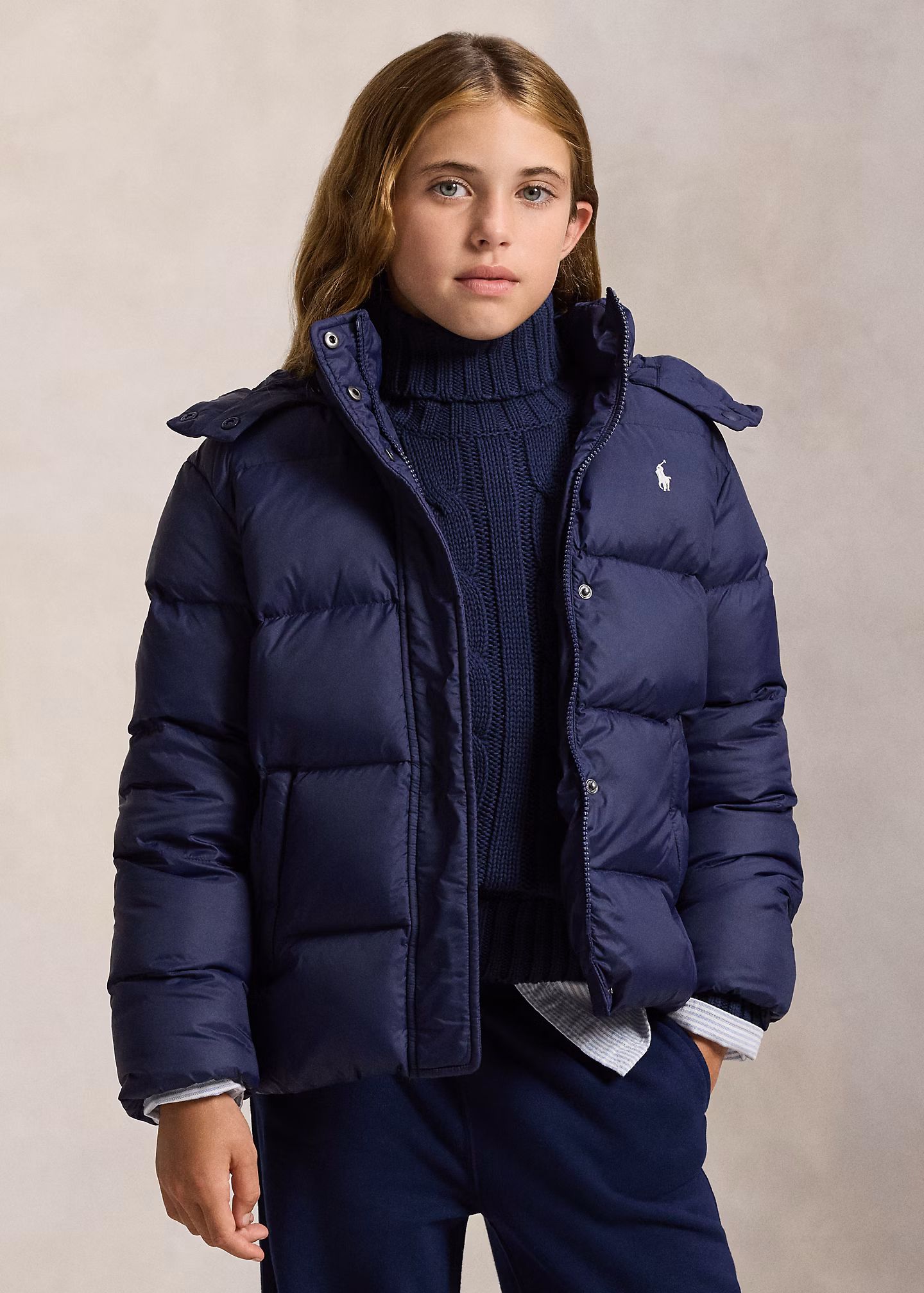 Daunenjacke mit Kapuze - RALPH LAUREN OUTLET