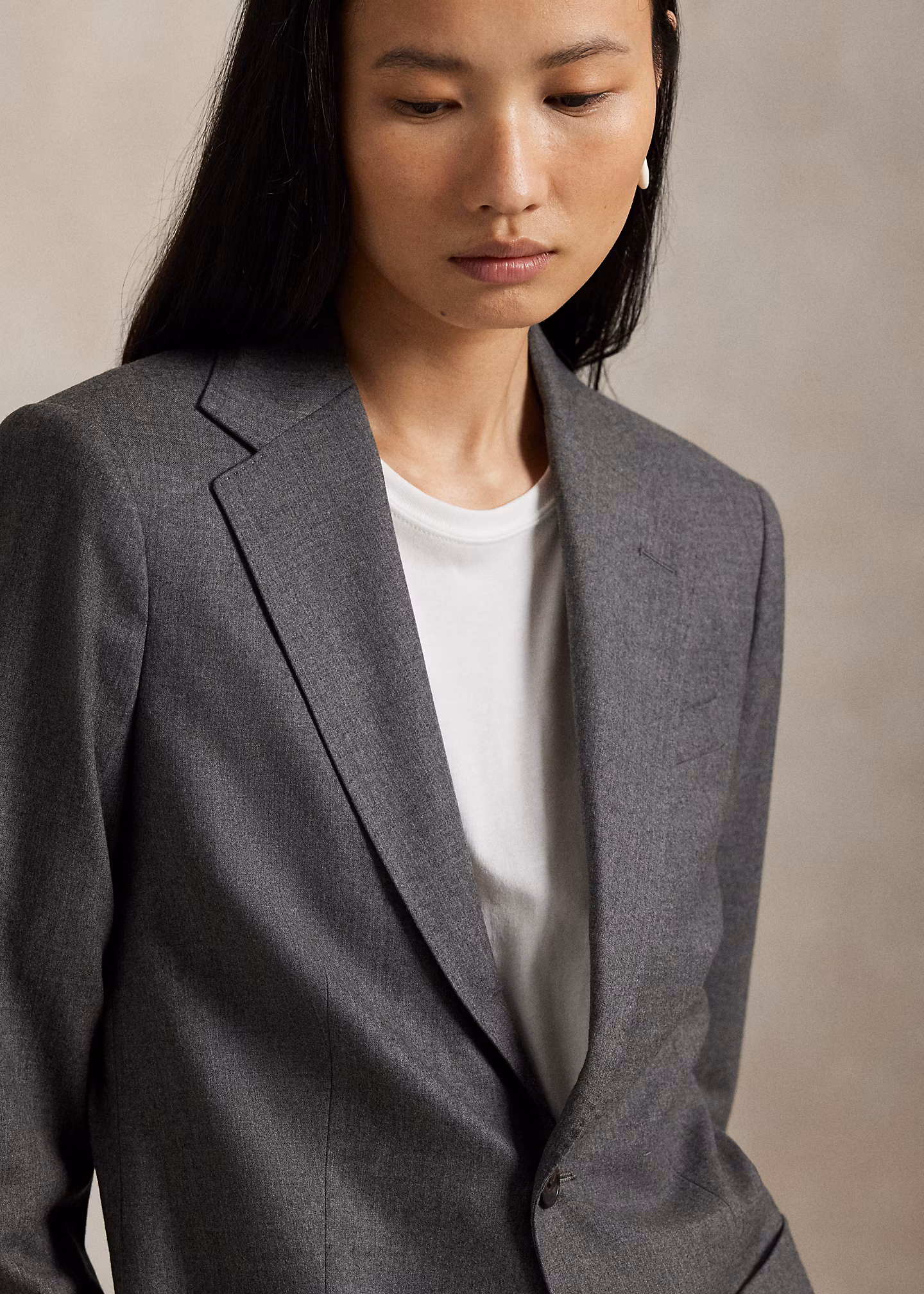 Einreihiger Blazer aus Wollmischung - RALPH LAUREN OUTLET