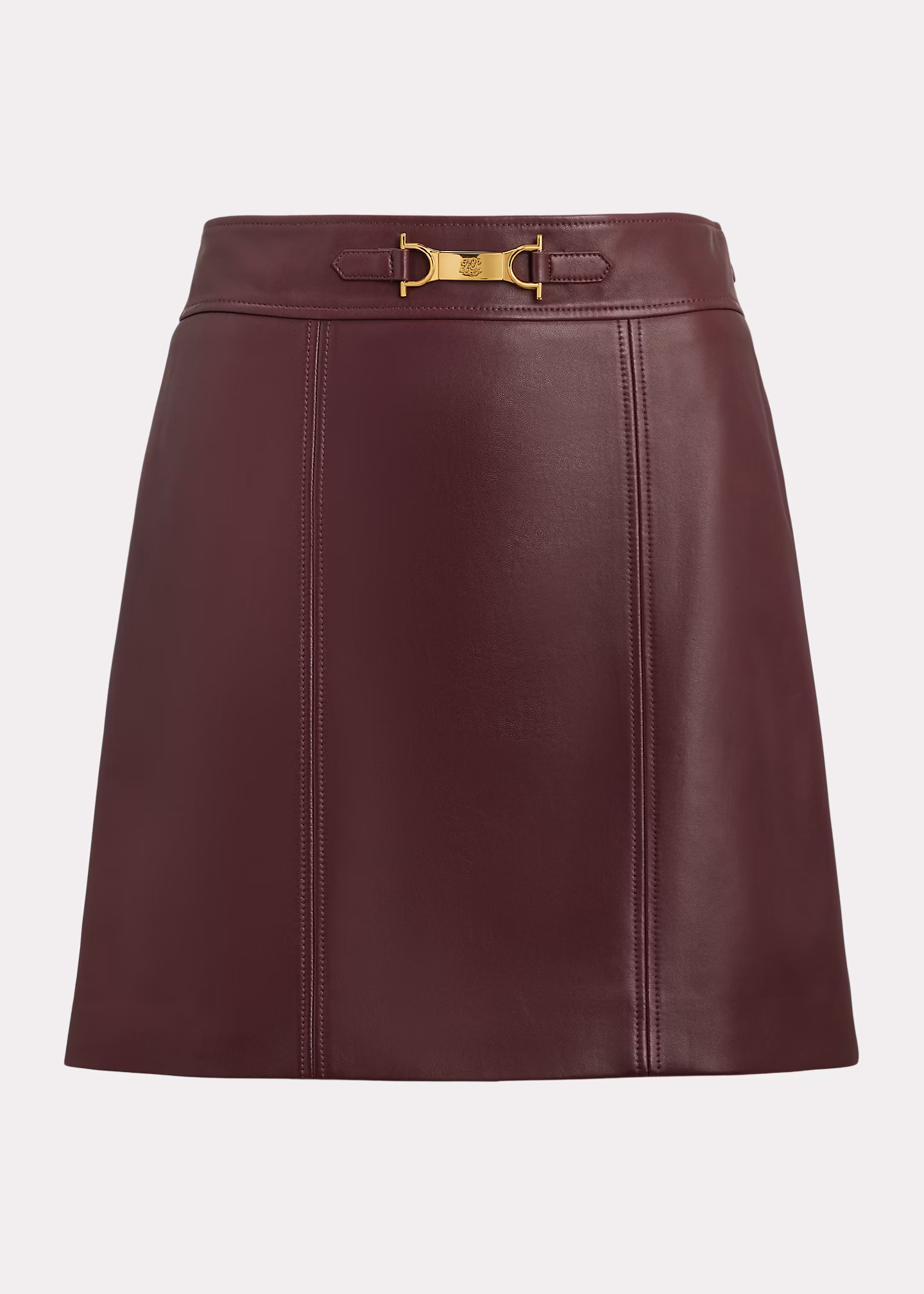 Lammleder-Minirock mit Schnalle - RALPH LAUREN OUTLET