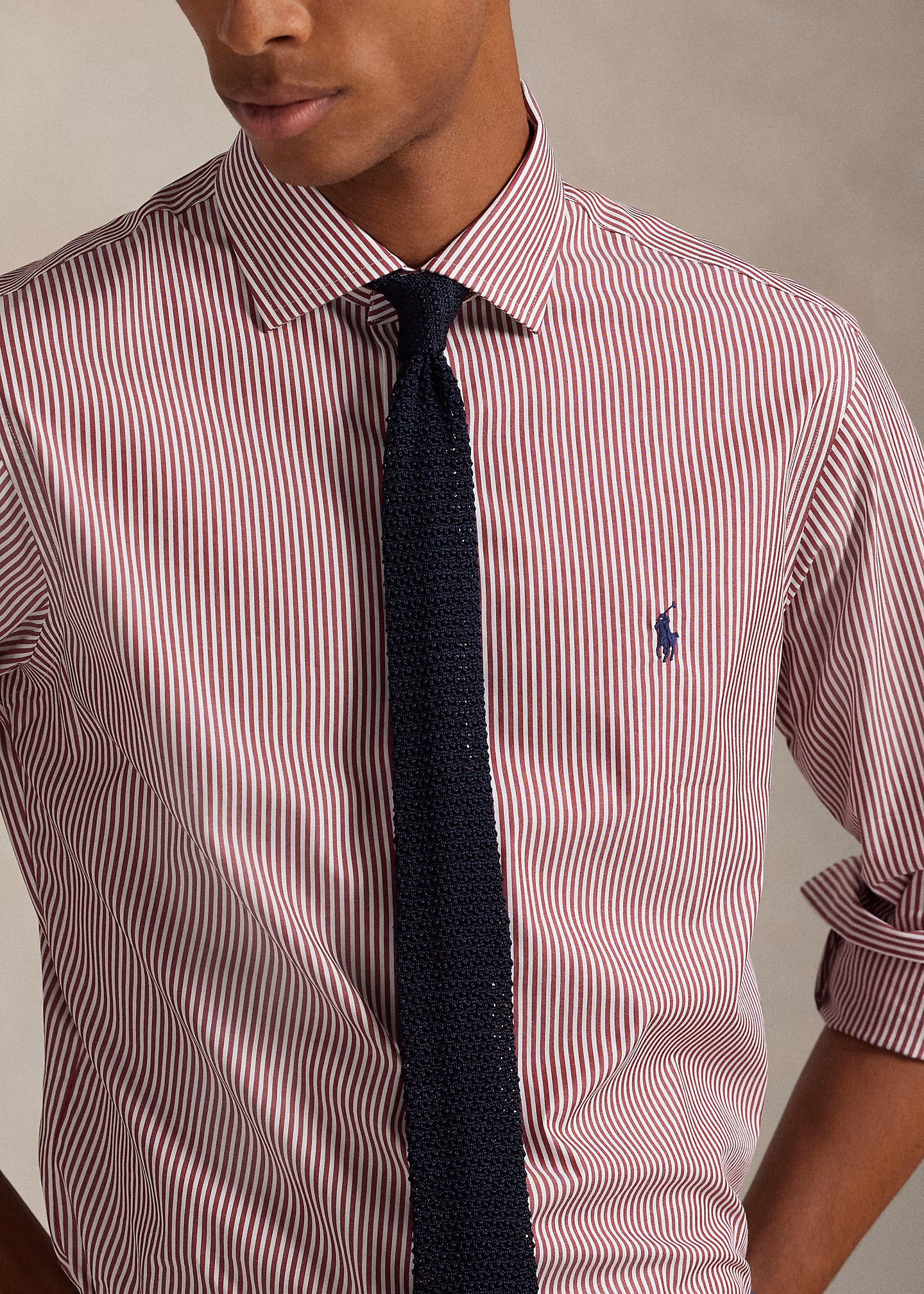 Custom-Fit Popelinehemd mit Streifen - RALPH LAUREN OUTLET