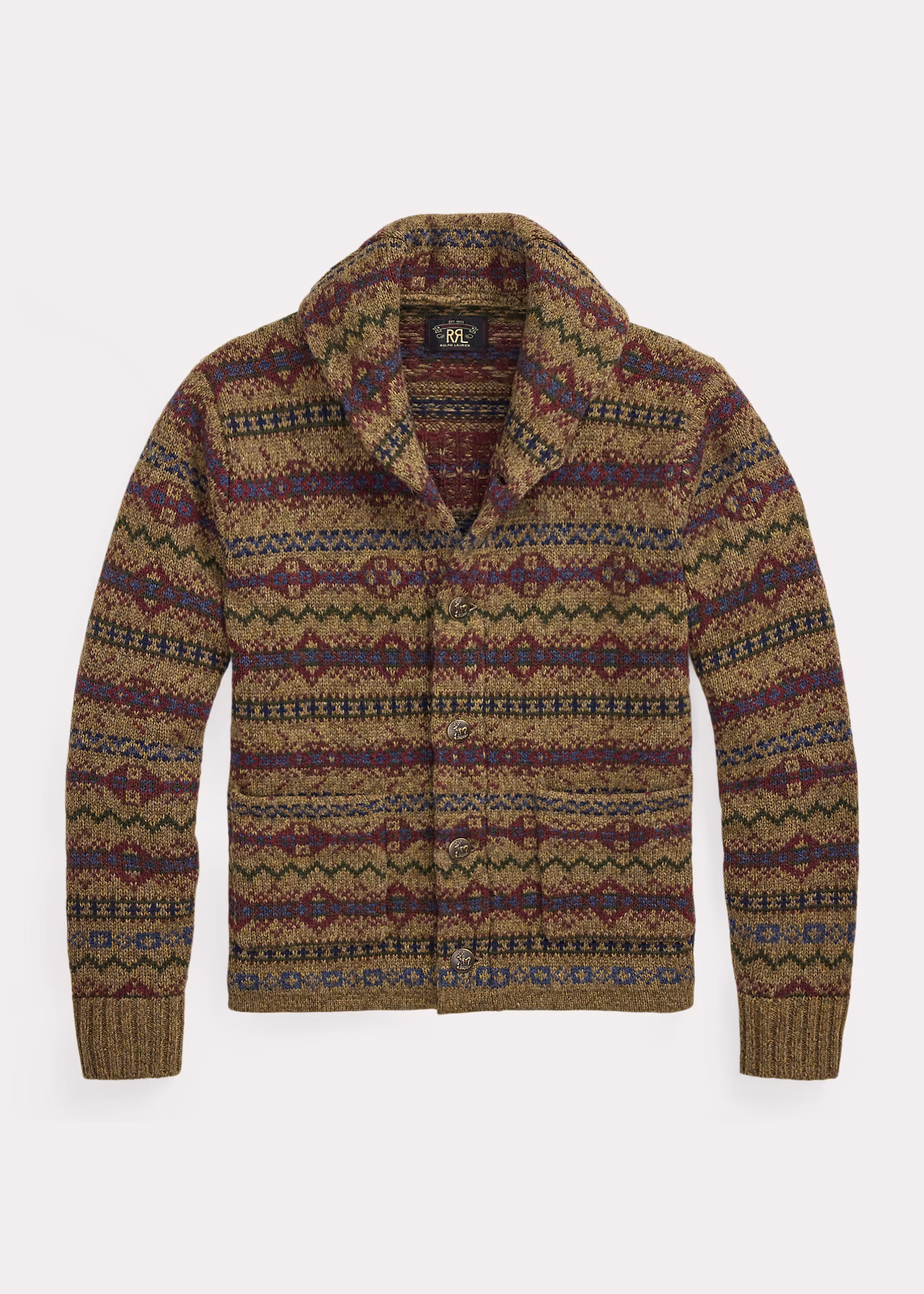 Fair-Isle-Wollstrickjacke - RALPH LAUREN OUTLET