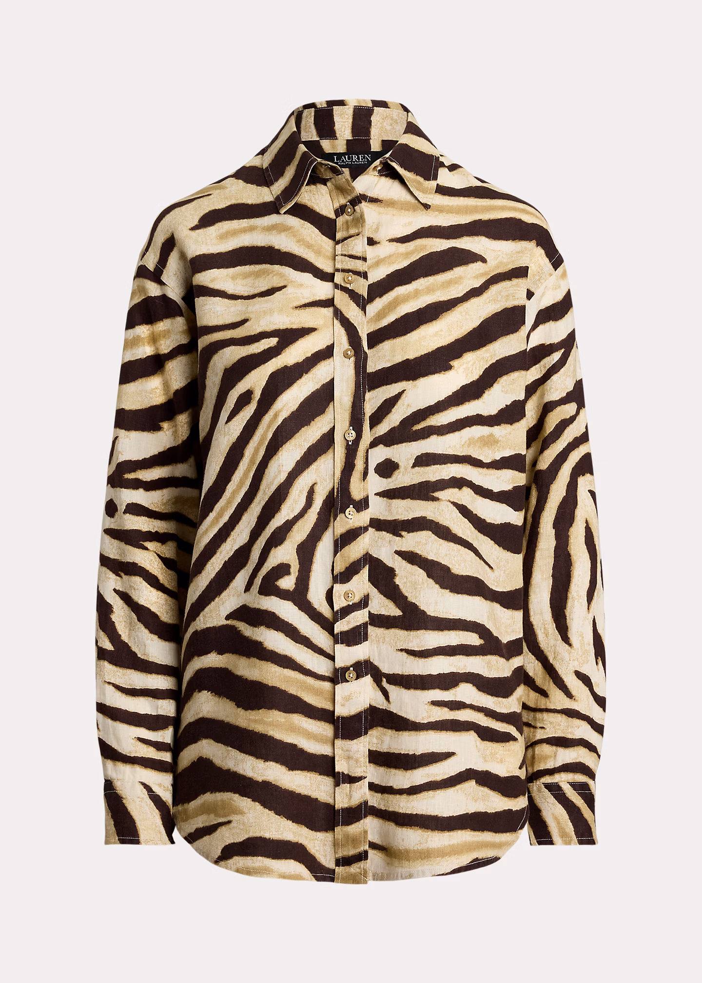 Relaxed-Fit Leinenhemd mit Zebramuster - RALPH LAUREN OUTLET