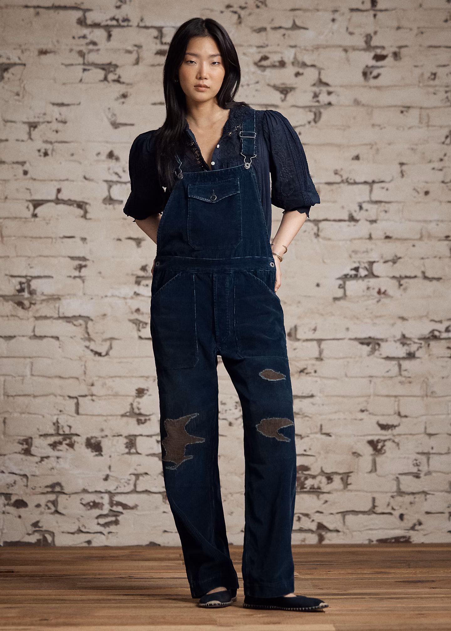 Kordsamt-Overall mit Ausbesserungen - RALPH LAUREN OUTLET