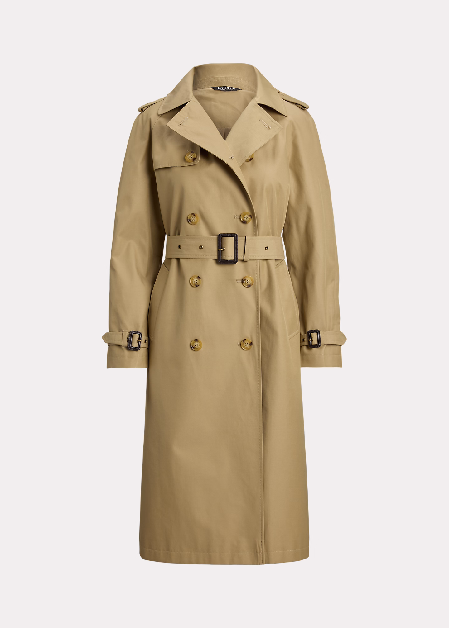 Zweireihiger Trenchcoat mit Gürtel - RALPH LAUREN OUTLET