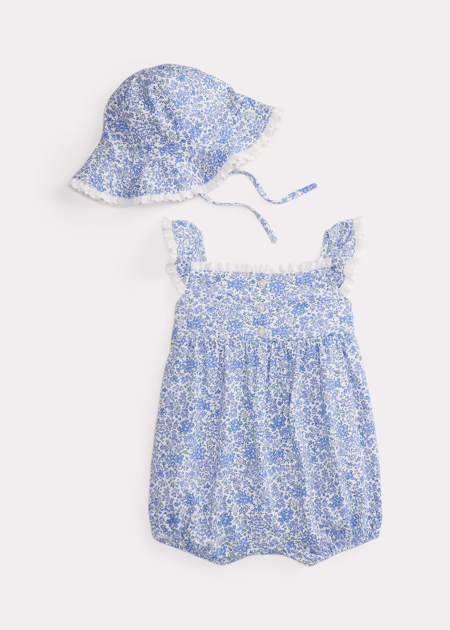 Sommerstrampler und Mütze aus Baumwolle - RALPH LAUREN OUTLET