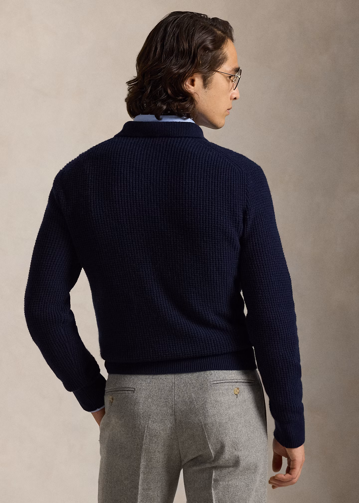 Strukturierter Pullover mit Polokragen - RALPH LAUREN OUTLET