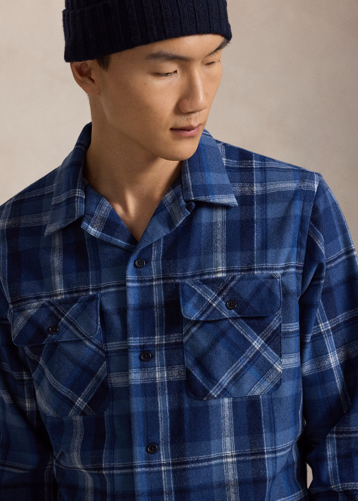 Classic-Fit Wollhemd mit Karomuster - RALPH LAUREN OUTLET