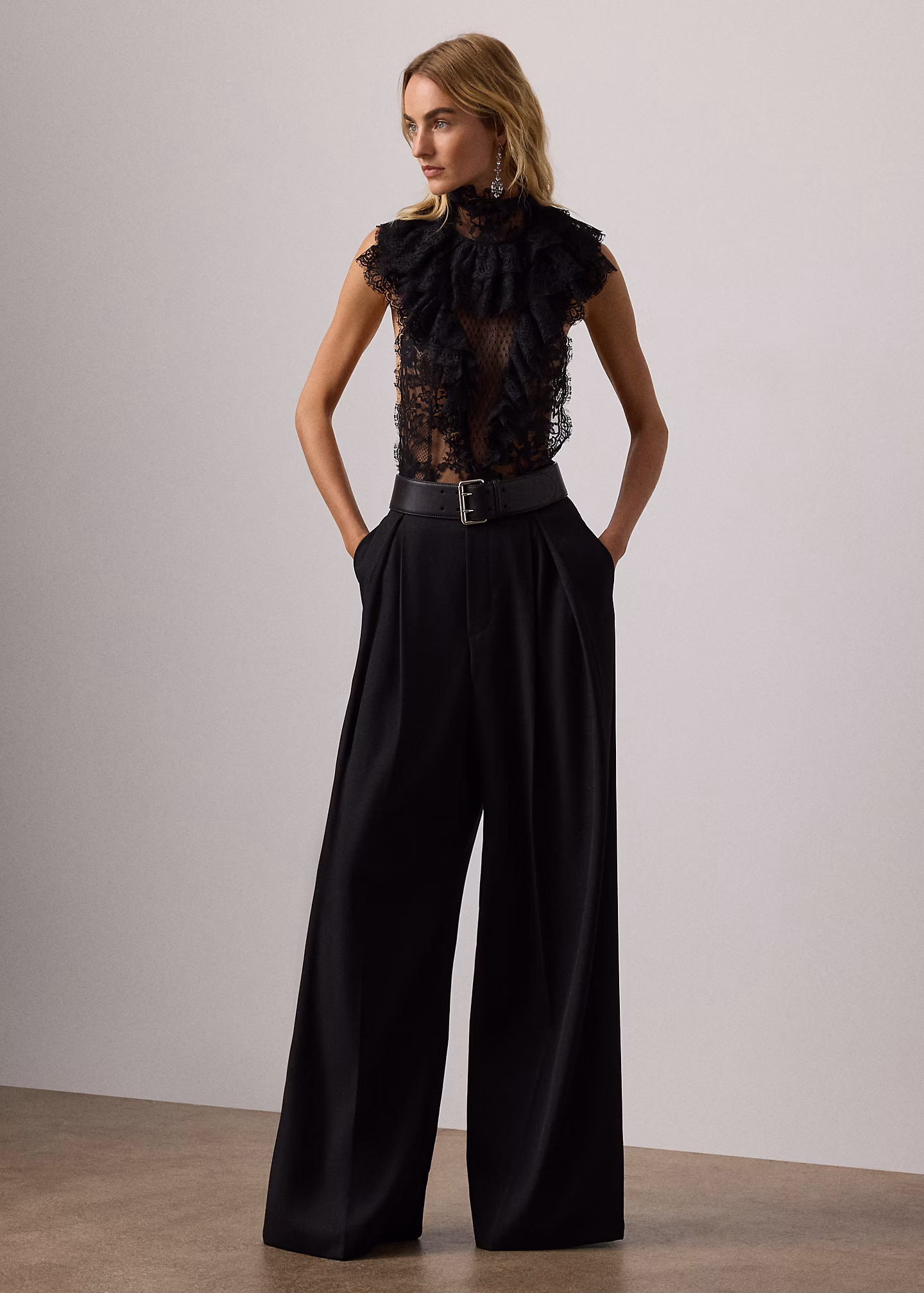 Hose Kelsie aus Grain de Poudre - RALPH LAUREN OUTLET