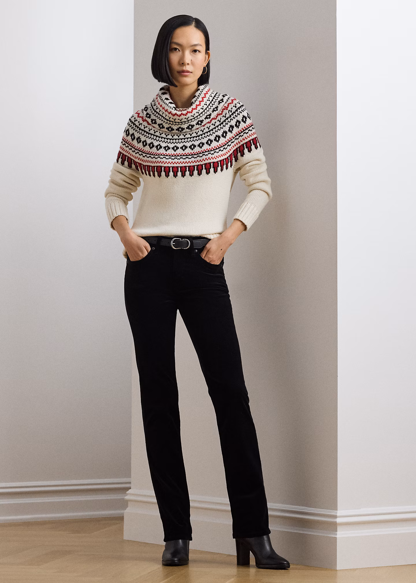 Stretch-Kordhose mit mittlerer Leibhöhe - RALPH LAUREN OUTLET