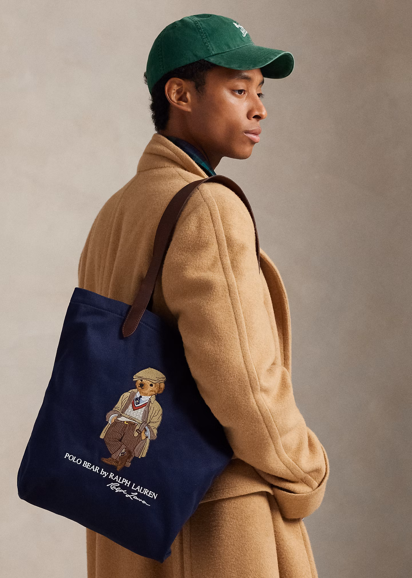 Twill-Tragetasche mit Polo Bear - RALPH LAUREN OUTLET