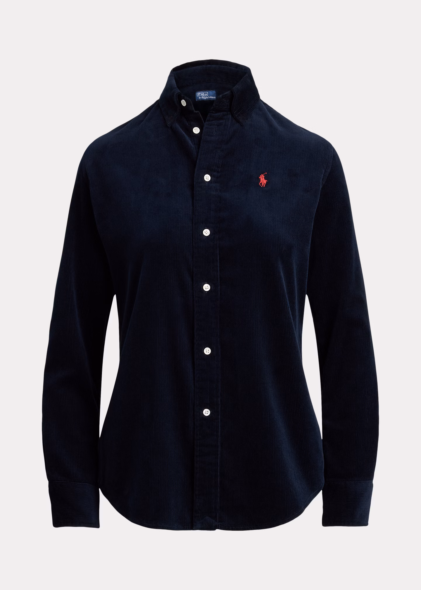 Stretch-Slim-Fit Baumwollkordsamthemd - RALPH LAUREN OUTLET