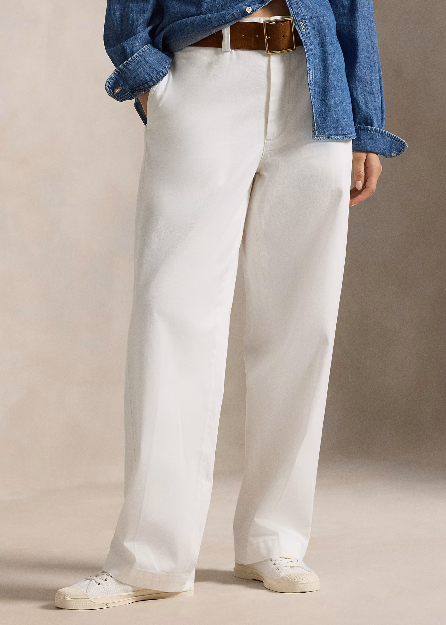 Baumwollchino-Hose mit geradem Bein - RALPH LAUREN OUTLET