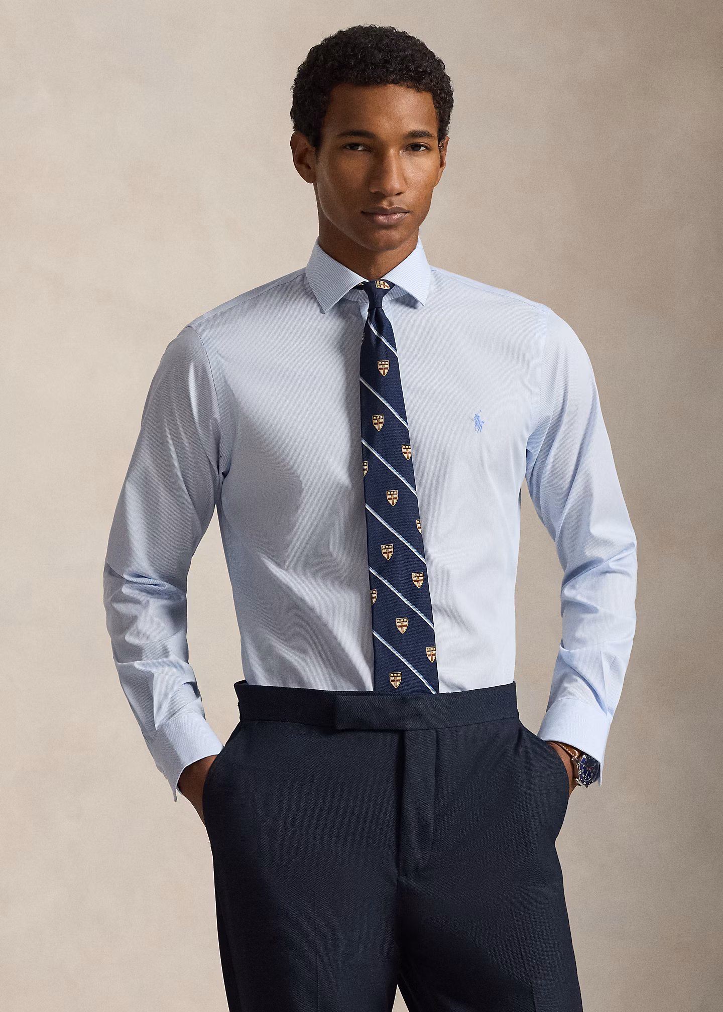 Custom-Fit Popelinehemd mit Streifen - RALPH LAUREN OUTLET