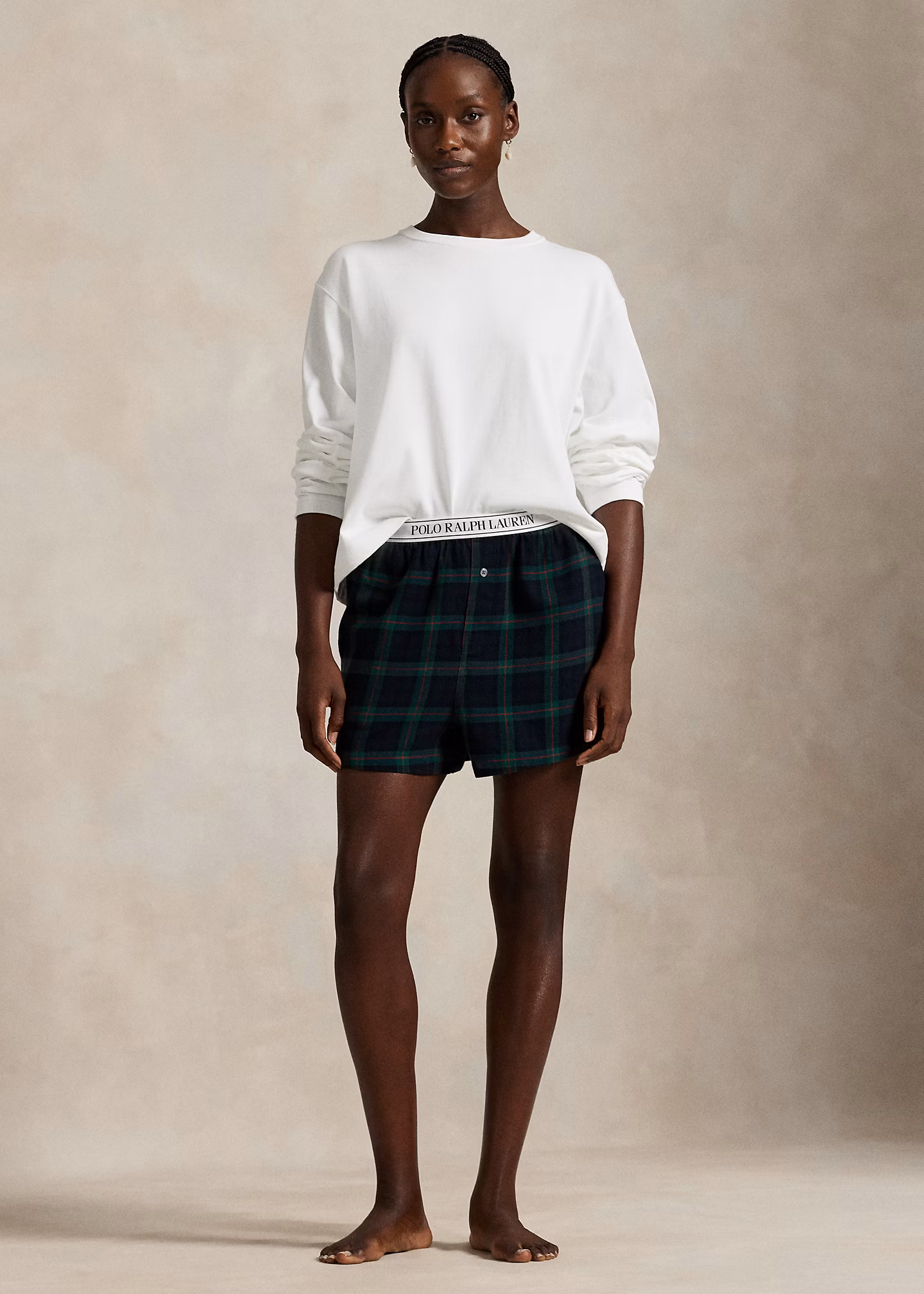 2er-Pack karierte Baumwoll-Boxershorts - RALPH LAUREN OUTLET