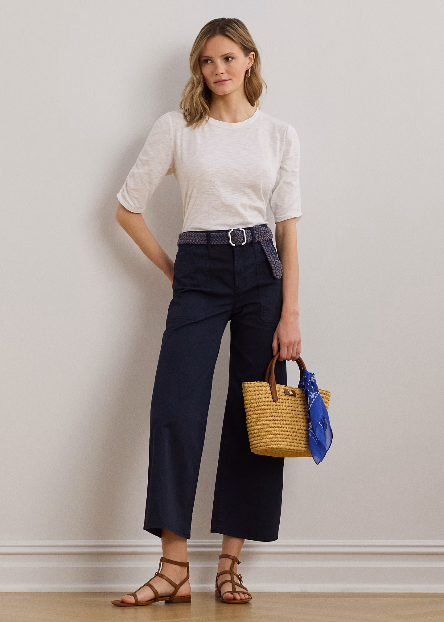 T-Shirt aus Flammgarn-Baumwolljersey - RALPH LAUREN OUTLET