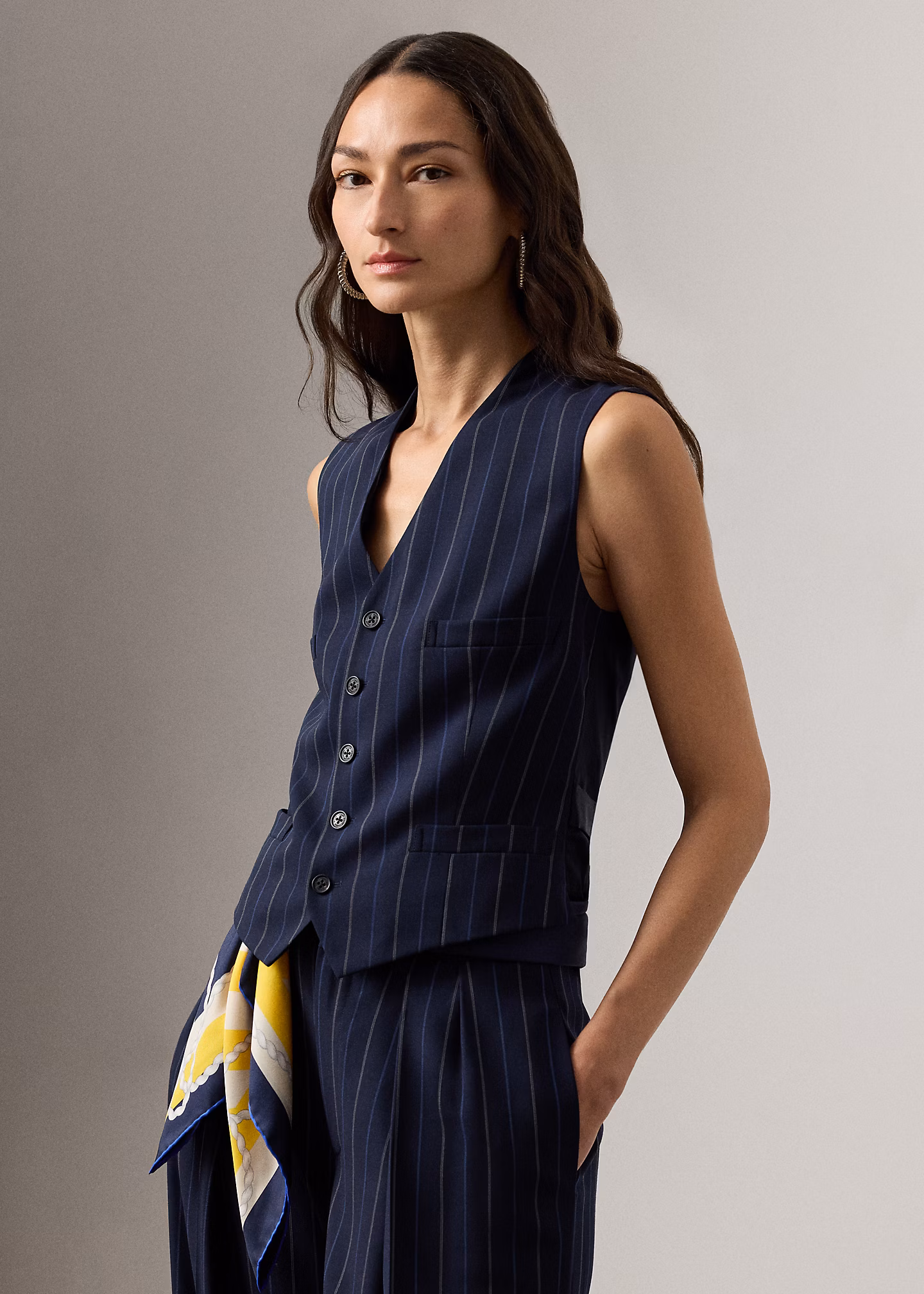 Gestreifte Wollweste Jaiden - RALPH LAUREN OUTLET